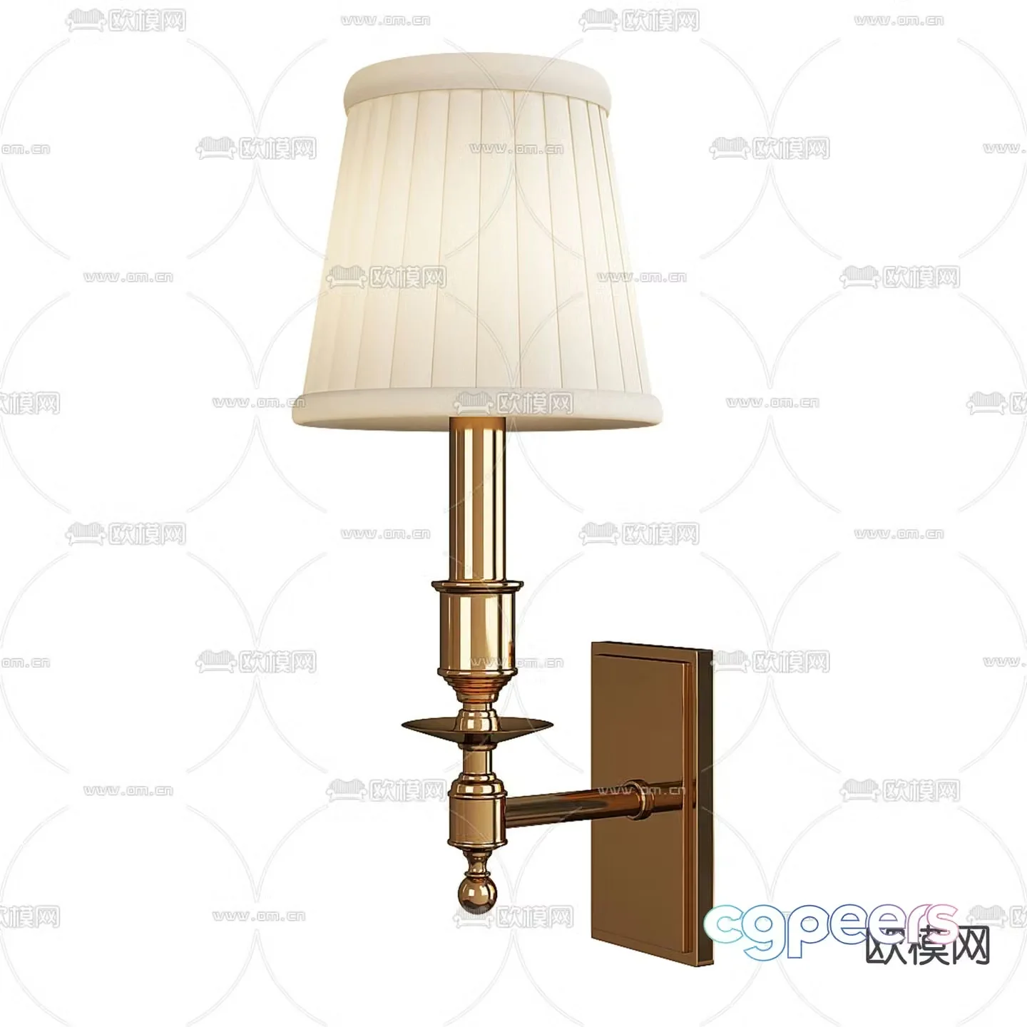 French wall lamp 3d model