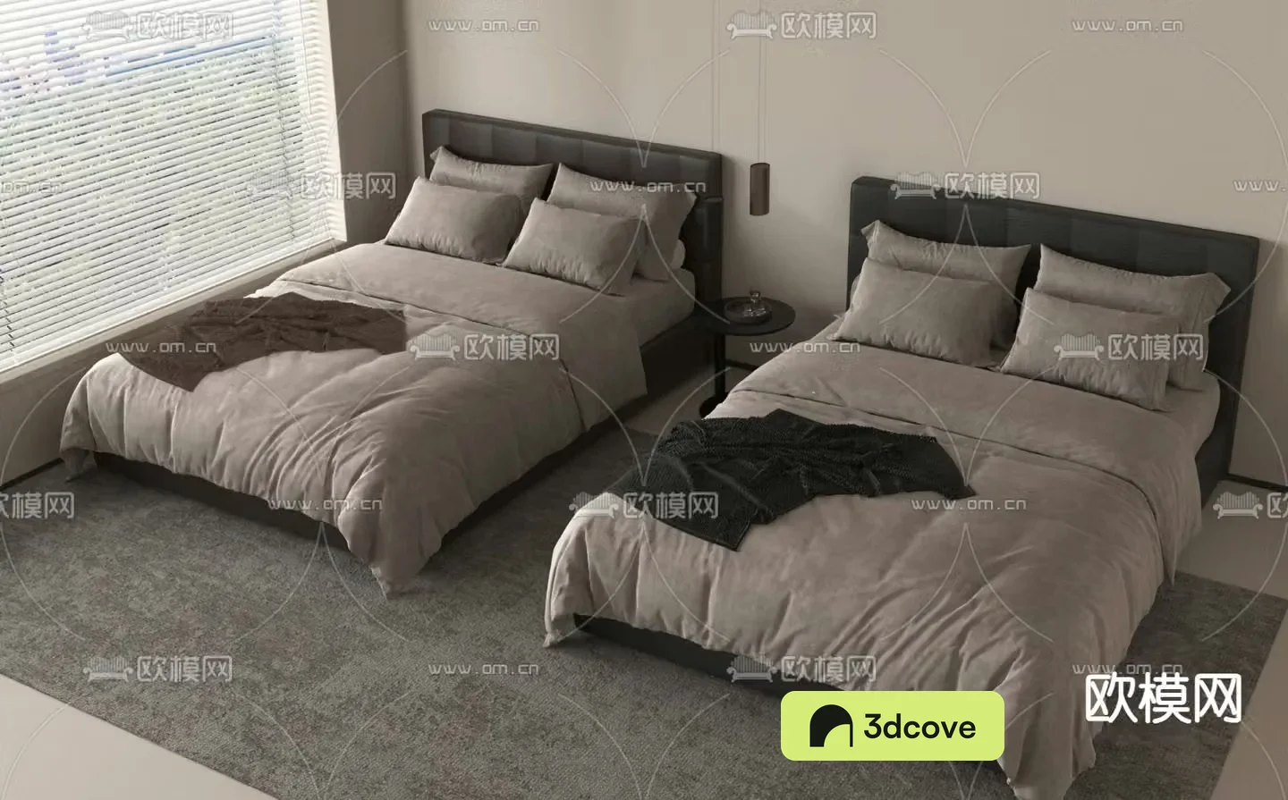 Modern double bed