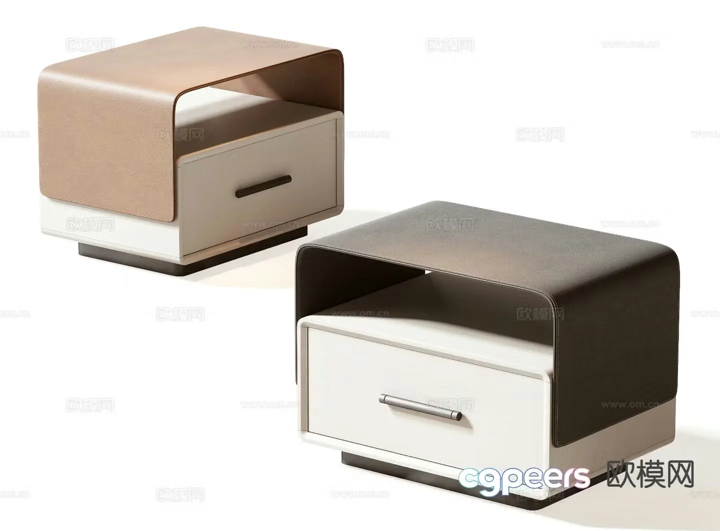 Modern bedside table 3d model