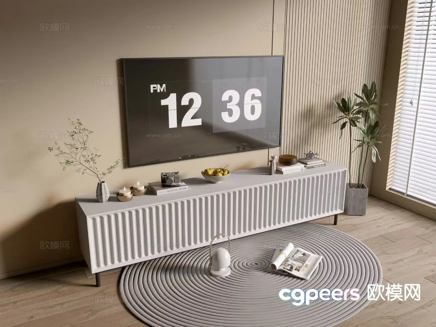 Modern TV cabinet 3d model
