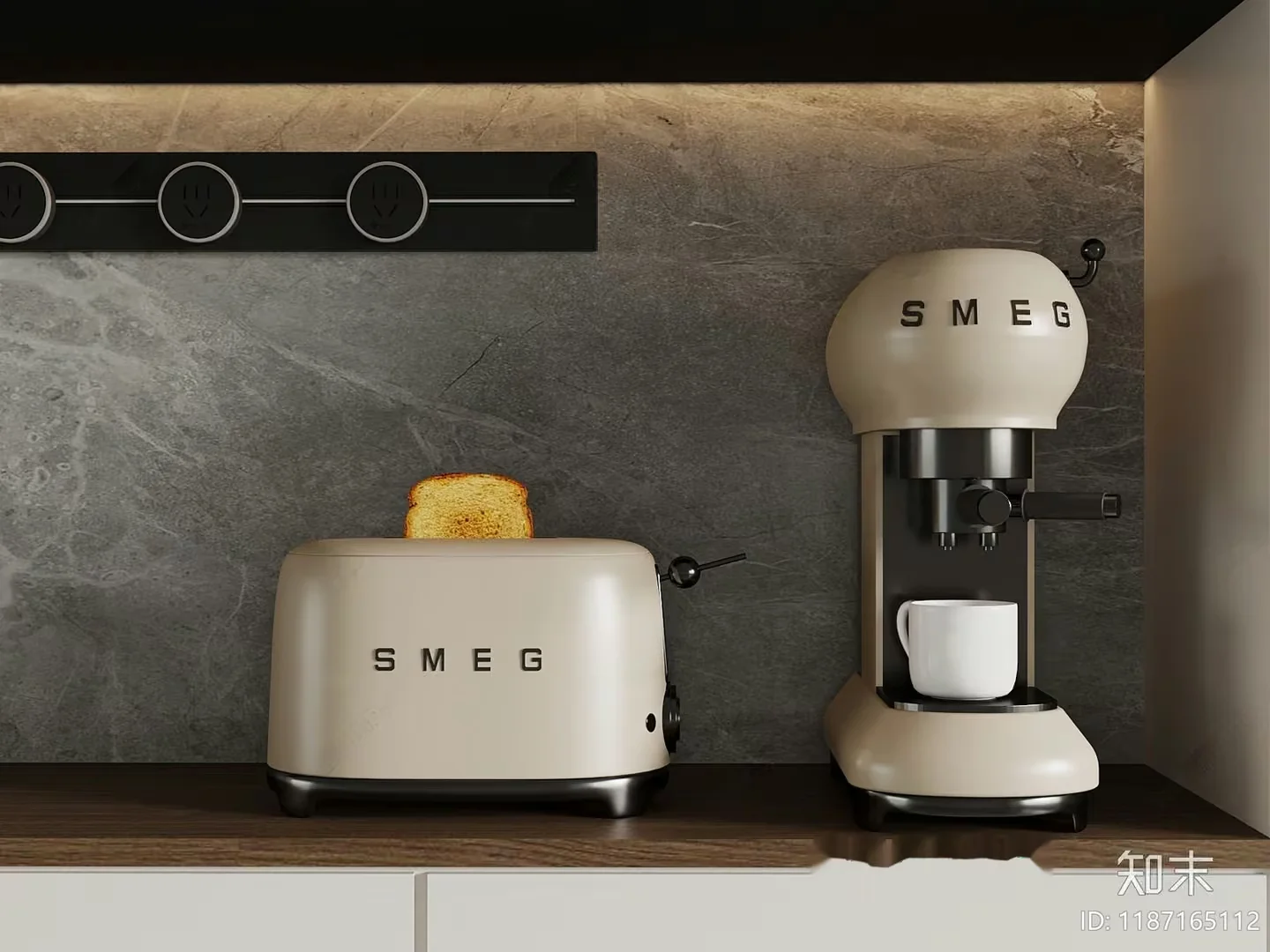A Kitchen Appliance Set 3D Model – 659 – VRAY Render