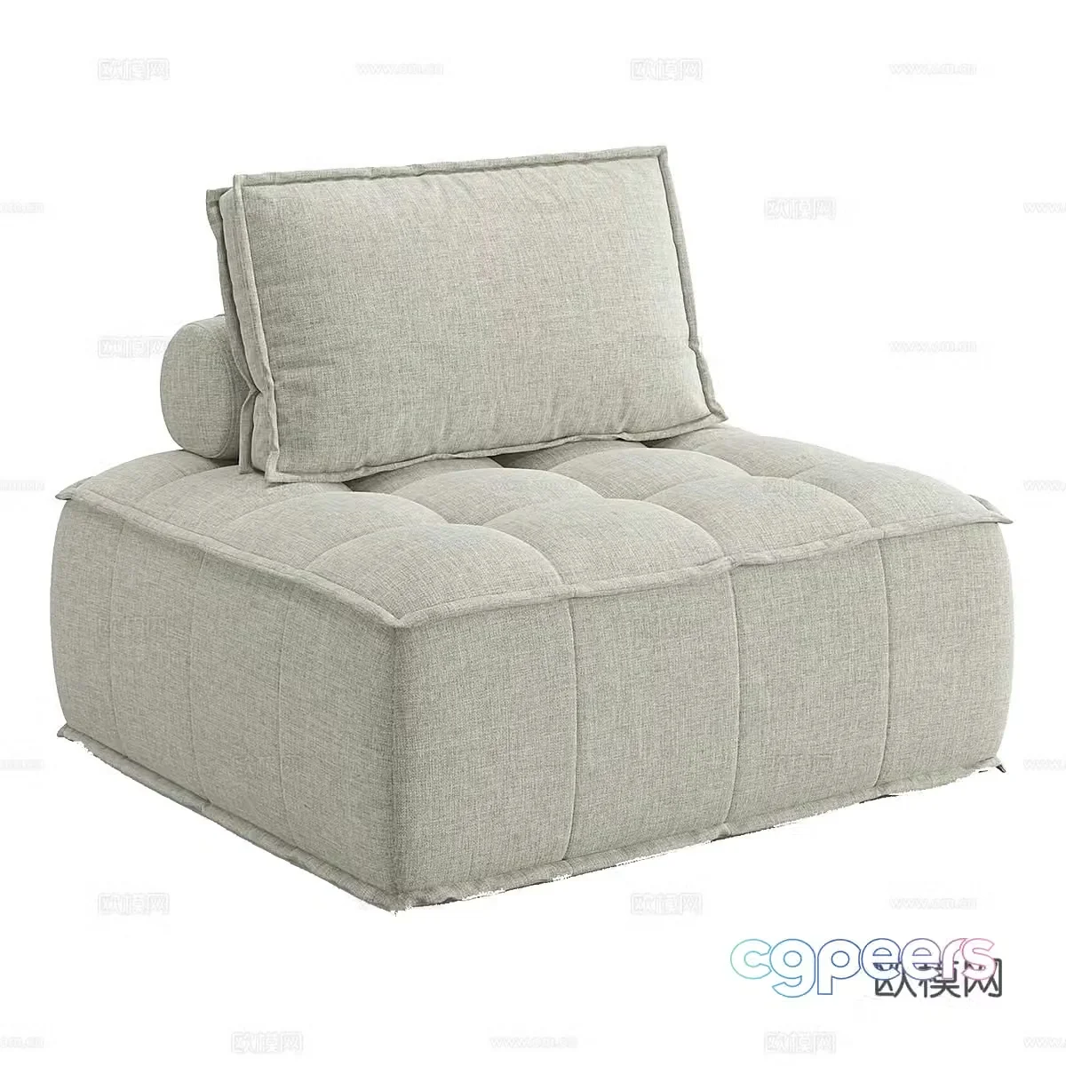 Modern Italian AMSTER casual sofa 3d model