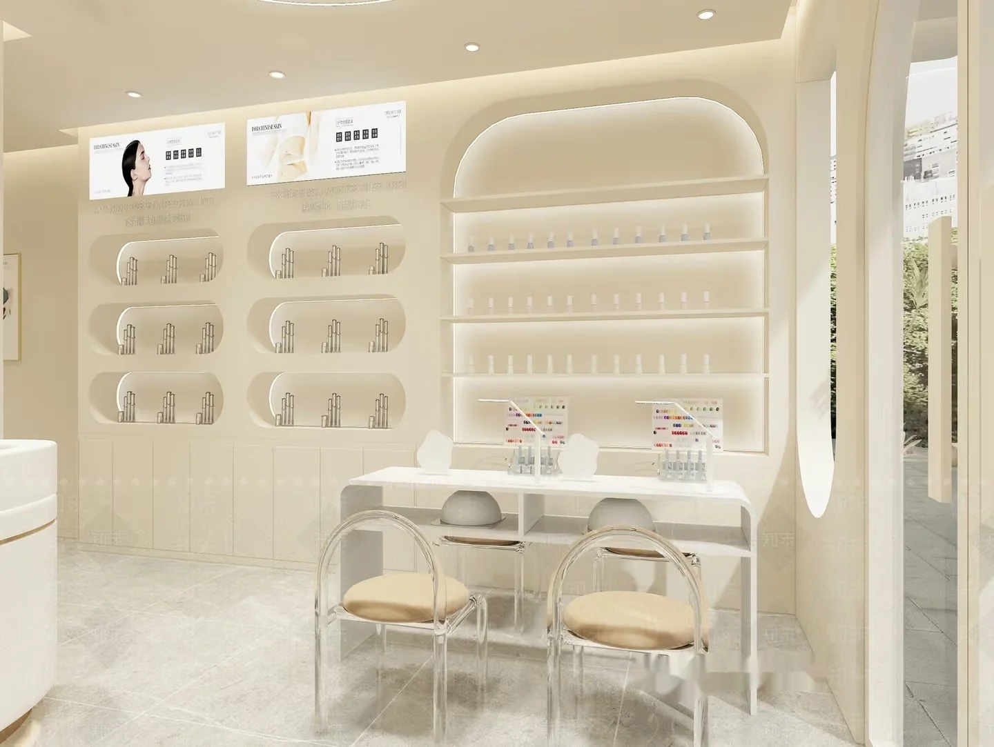 A Modern Nail Salon 3D Model – 10576 – VRAY Render