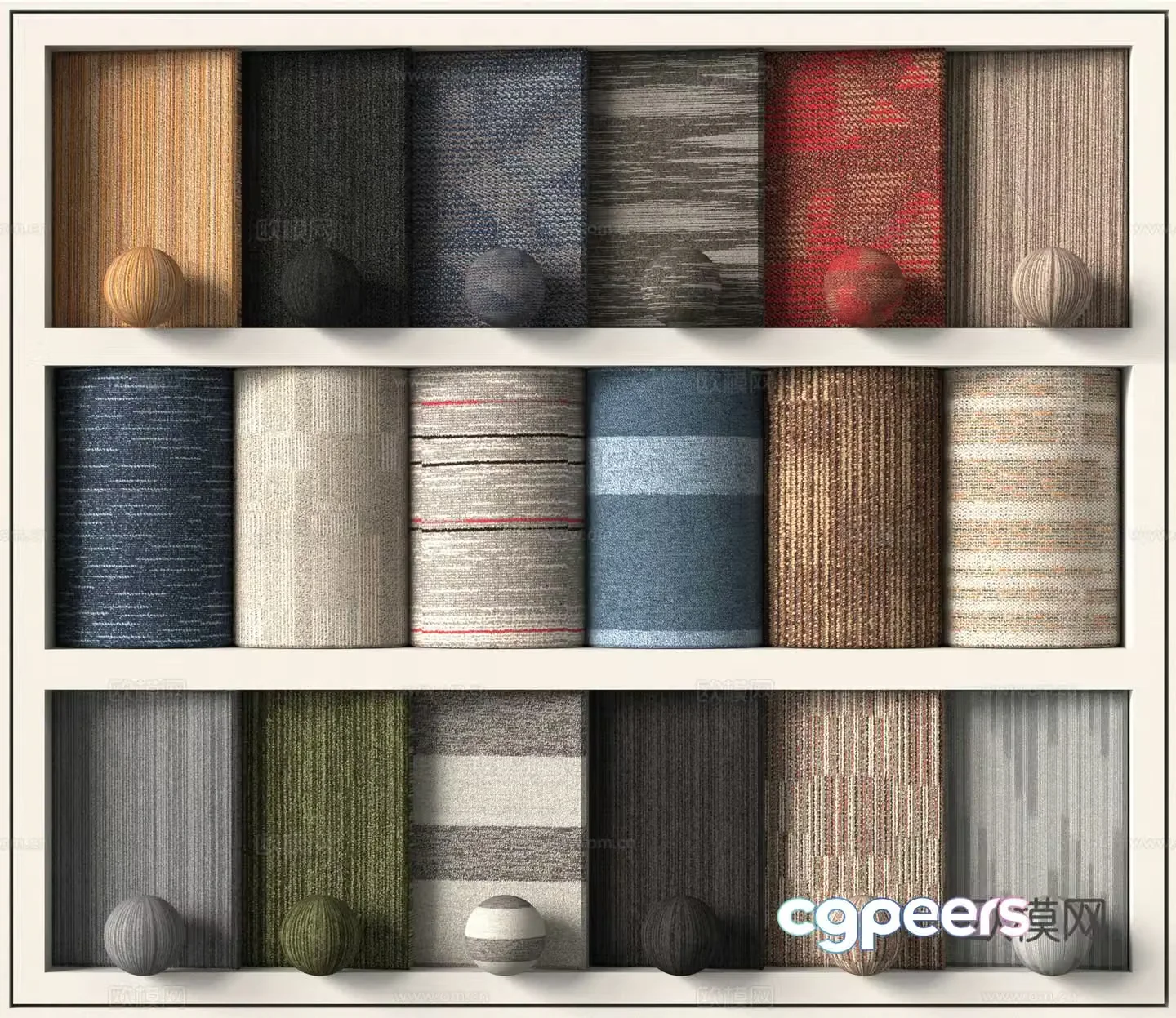 Modern fabric texture 3D model