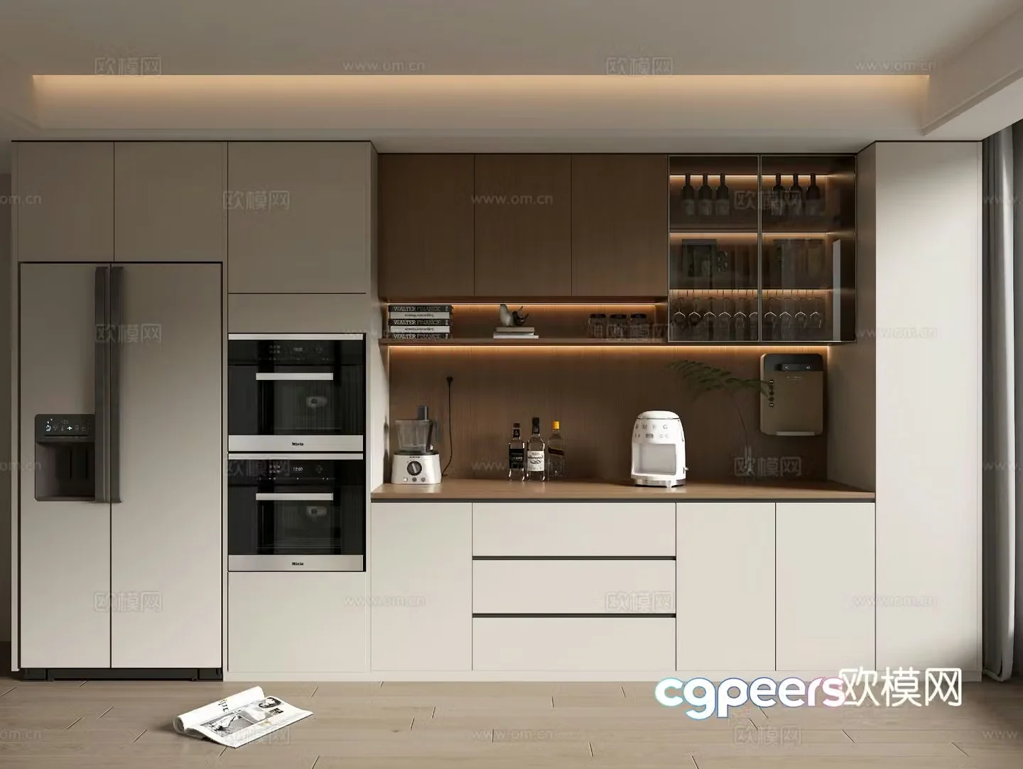 Modern sideboard 3d model