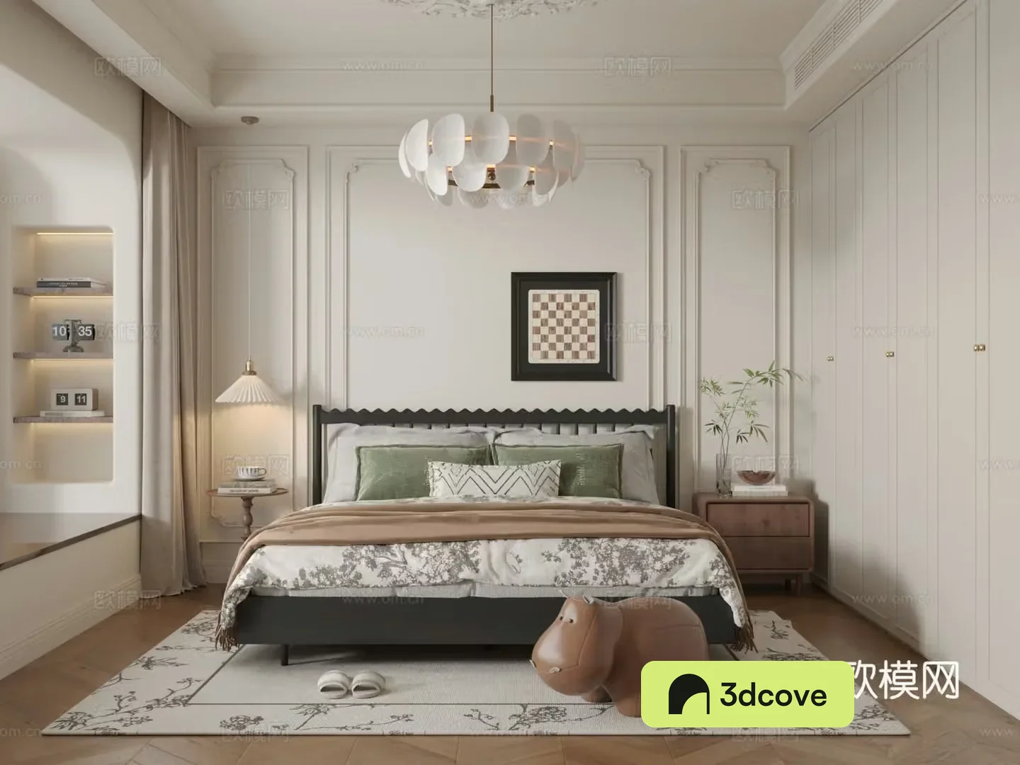 French retro bedroom