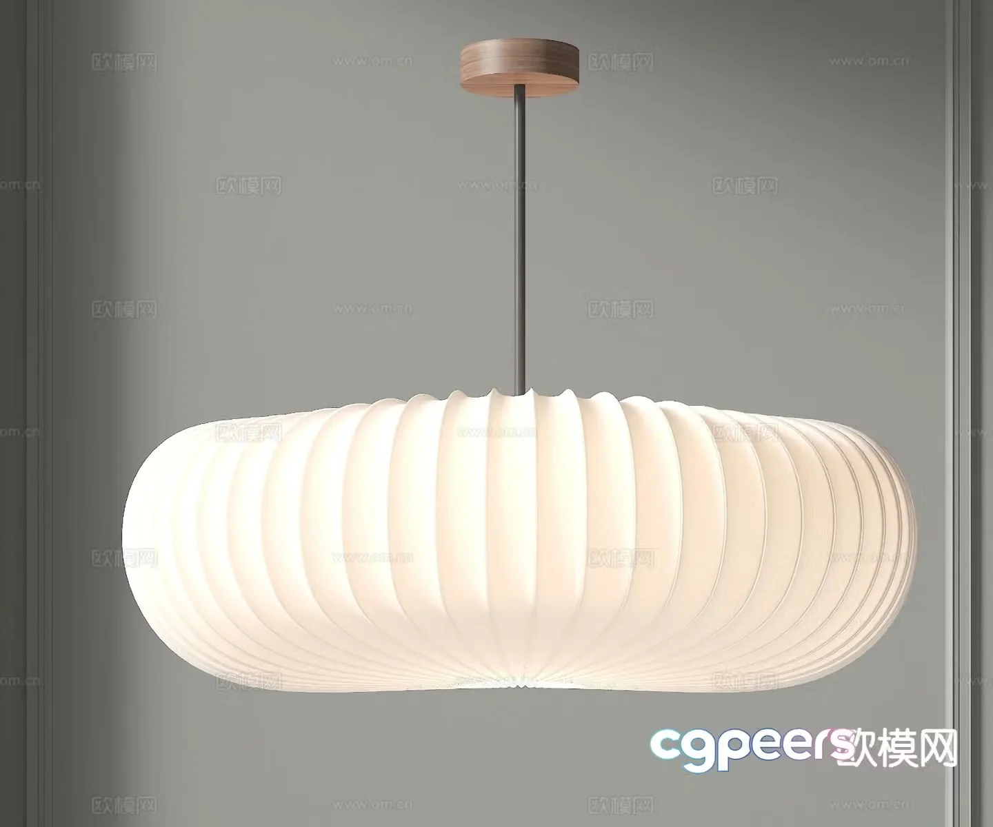 Creamy Chandelier Hall Chandelier 3d Model
