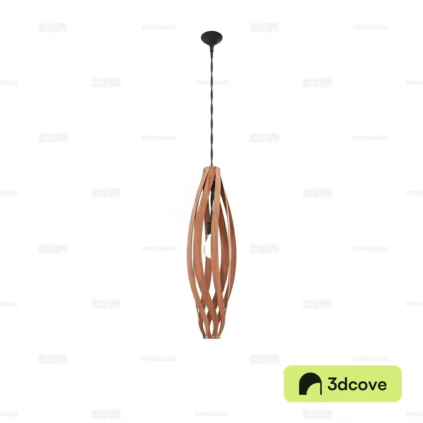 small chandelier in log style