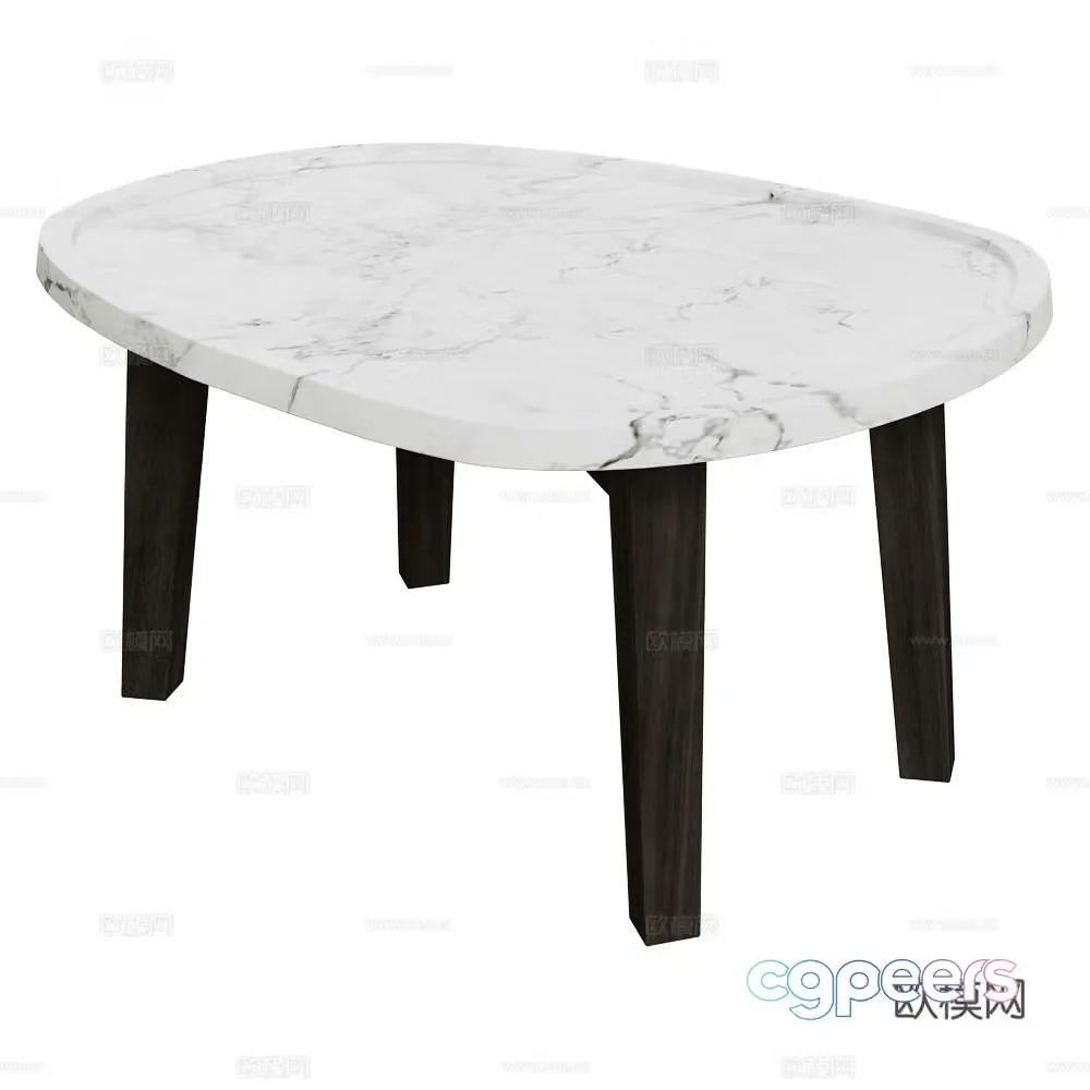 Baxter Italian minimalist coffee table 3D model