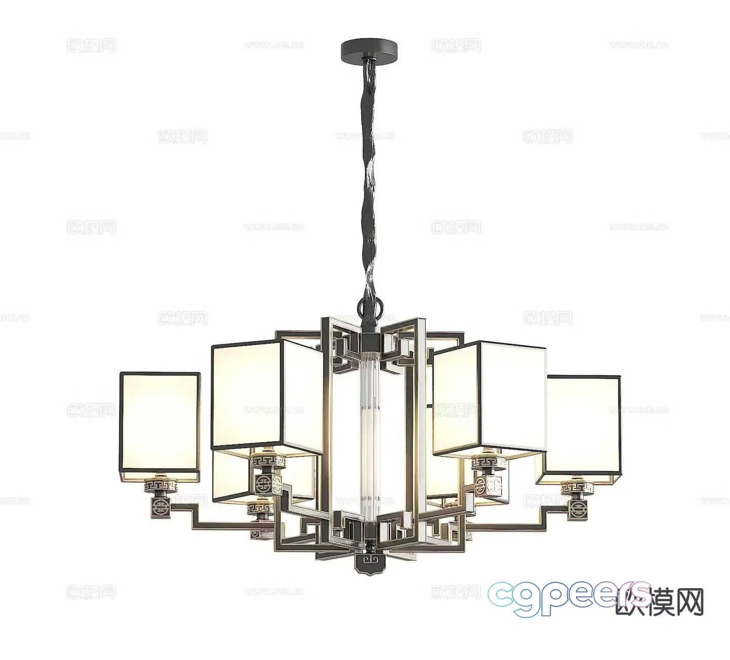 Chinese chandelier living room chandelier dining room chandelier 3d model