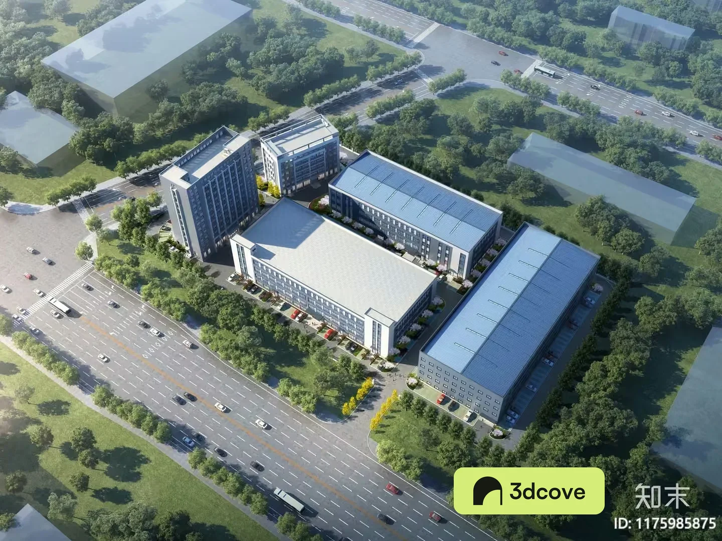 Aerial View Of A Building Complex