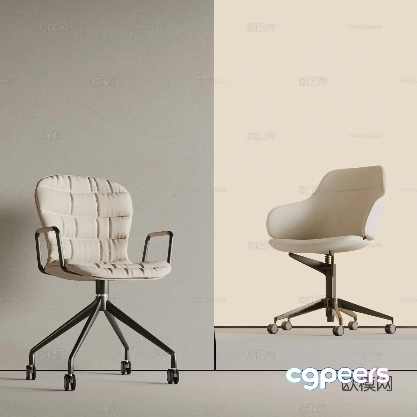 Office chair shift chair staff chair 3d model
