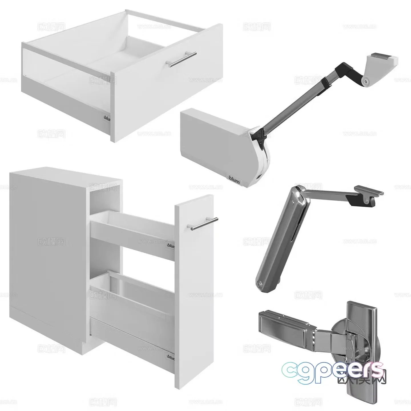 door handle cabinet handle drawer cabinet handle 3d model