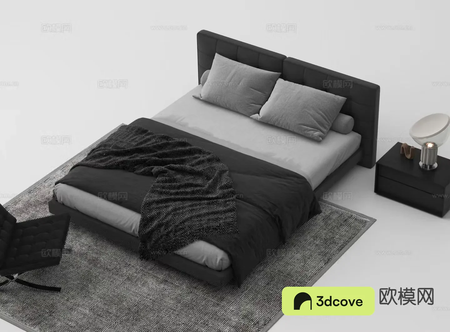 Modern double bed