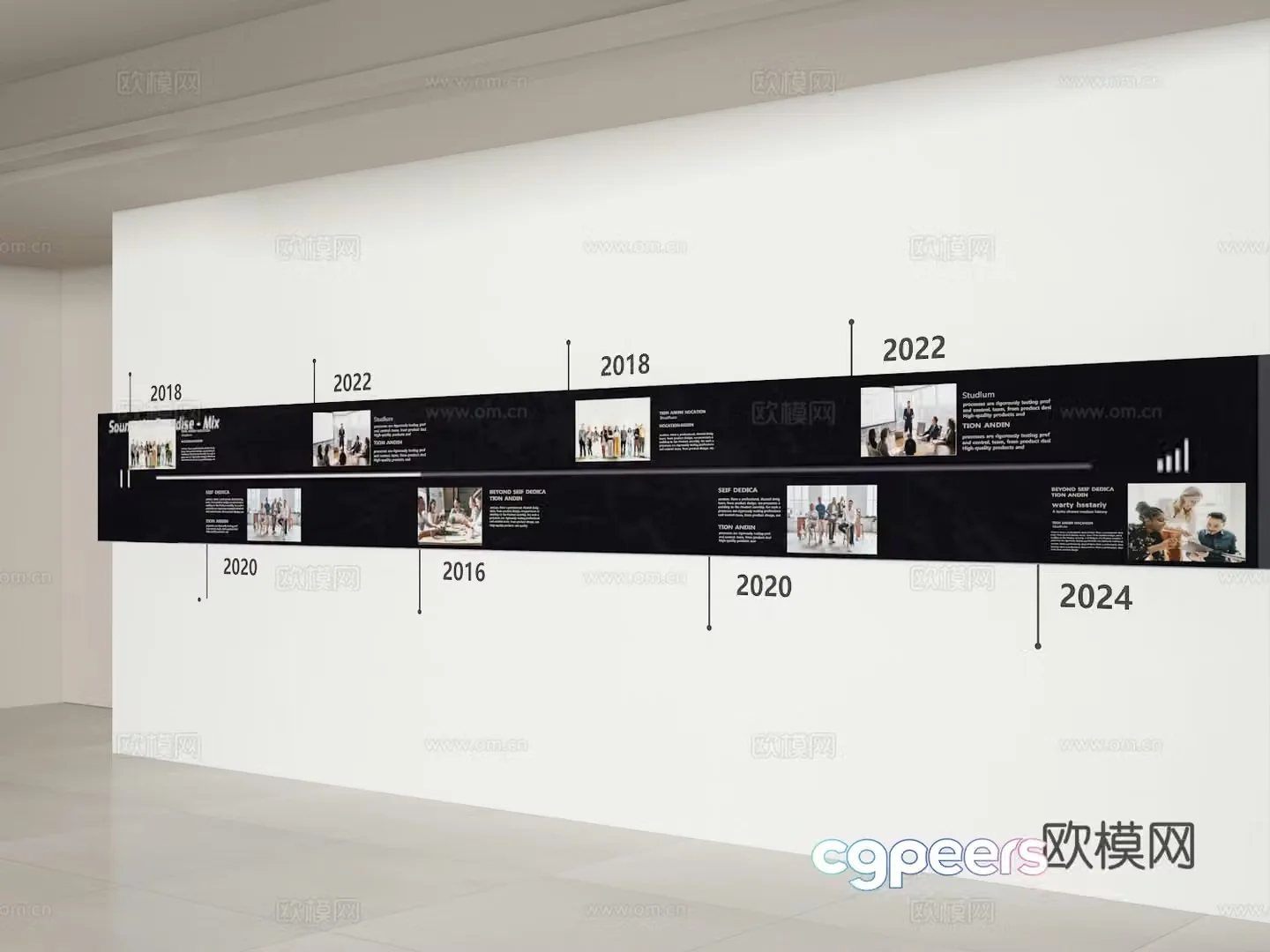 Cultural wall 3d model