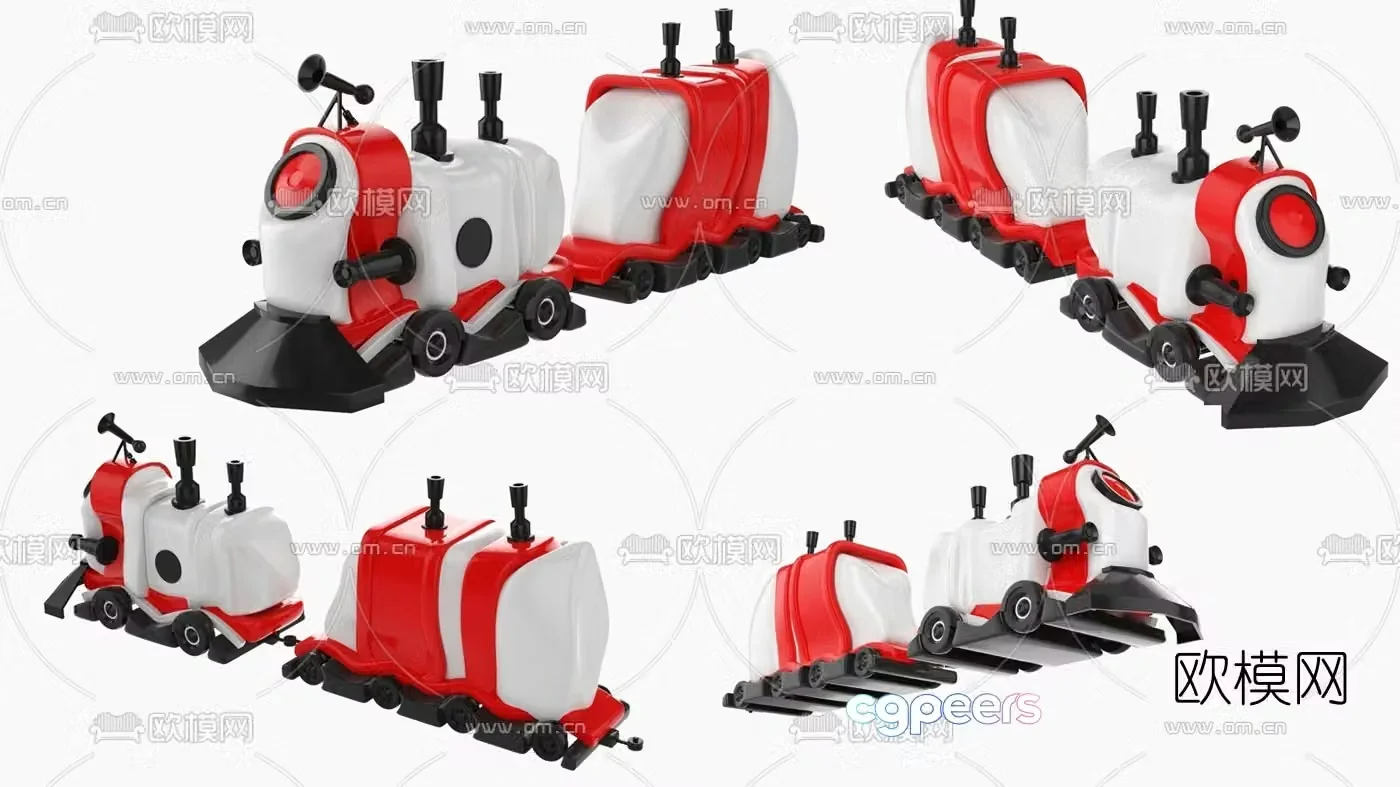 Modern children’s toy car 3d model