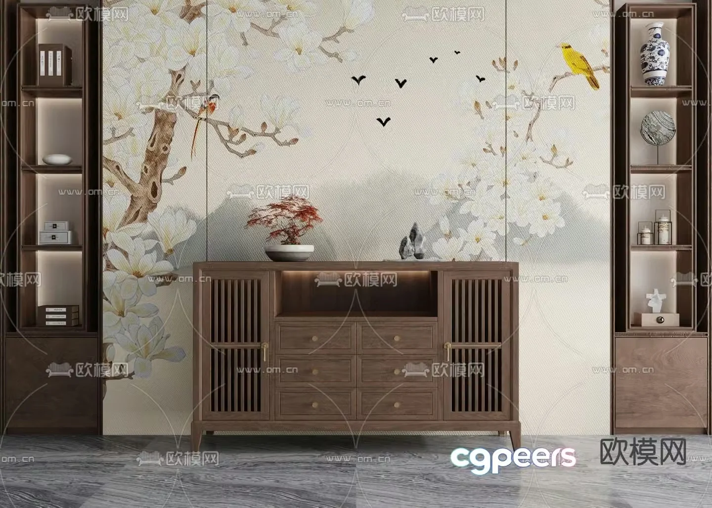 New Chinese sideboard 3d model