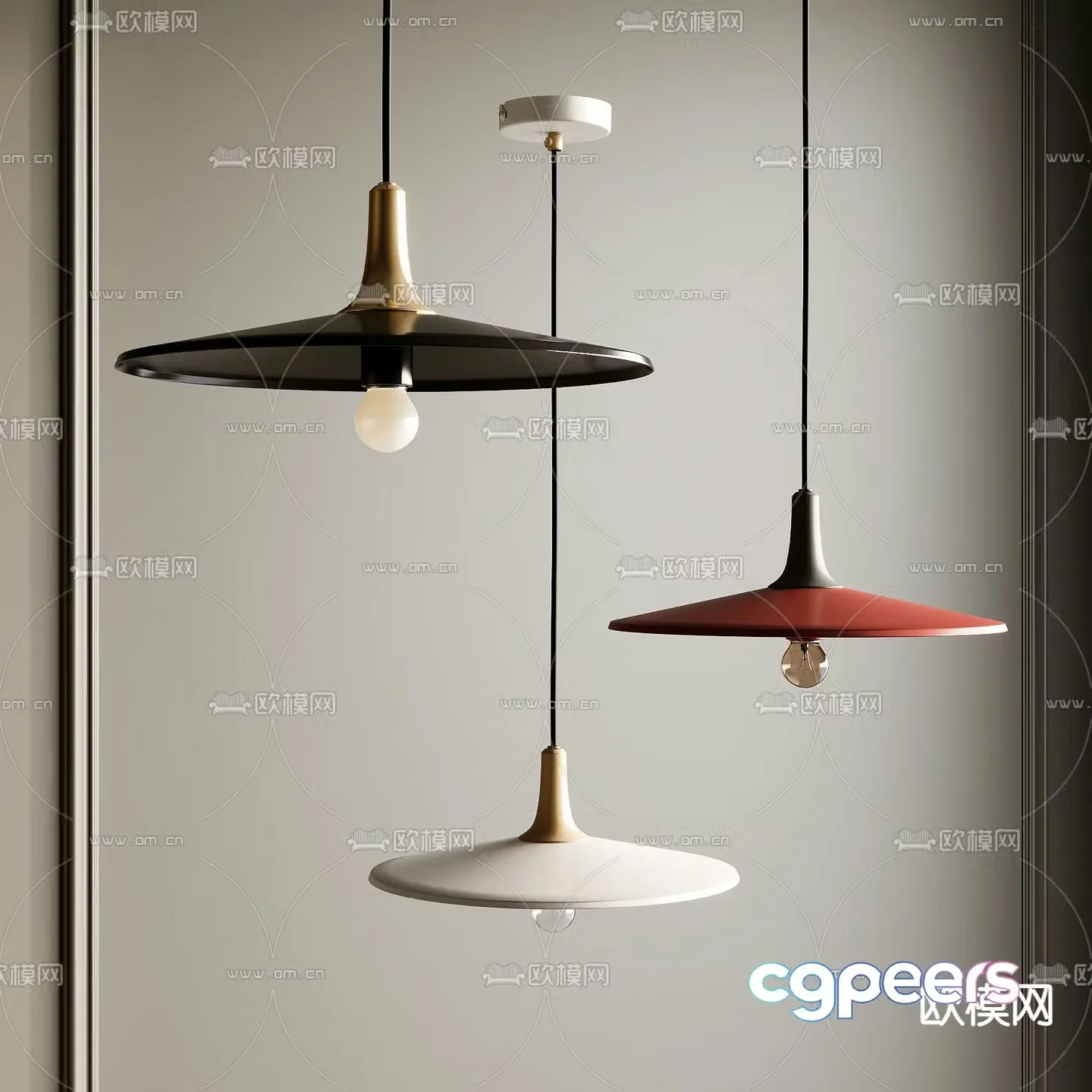 Creative chandelier restaurant chandelier 3d model