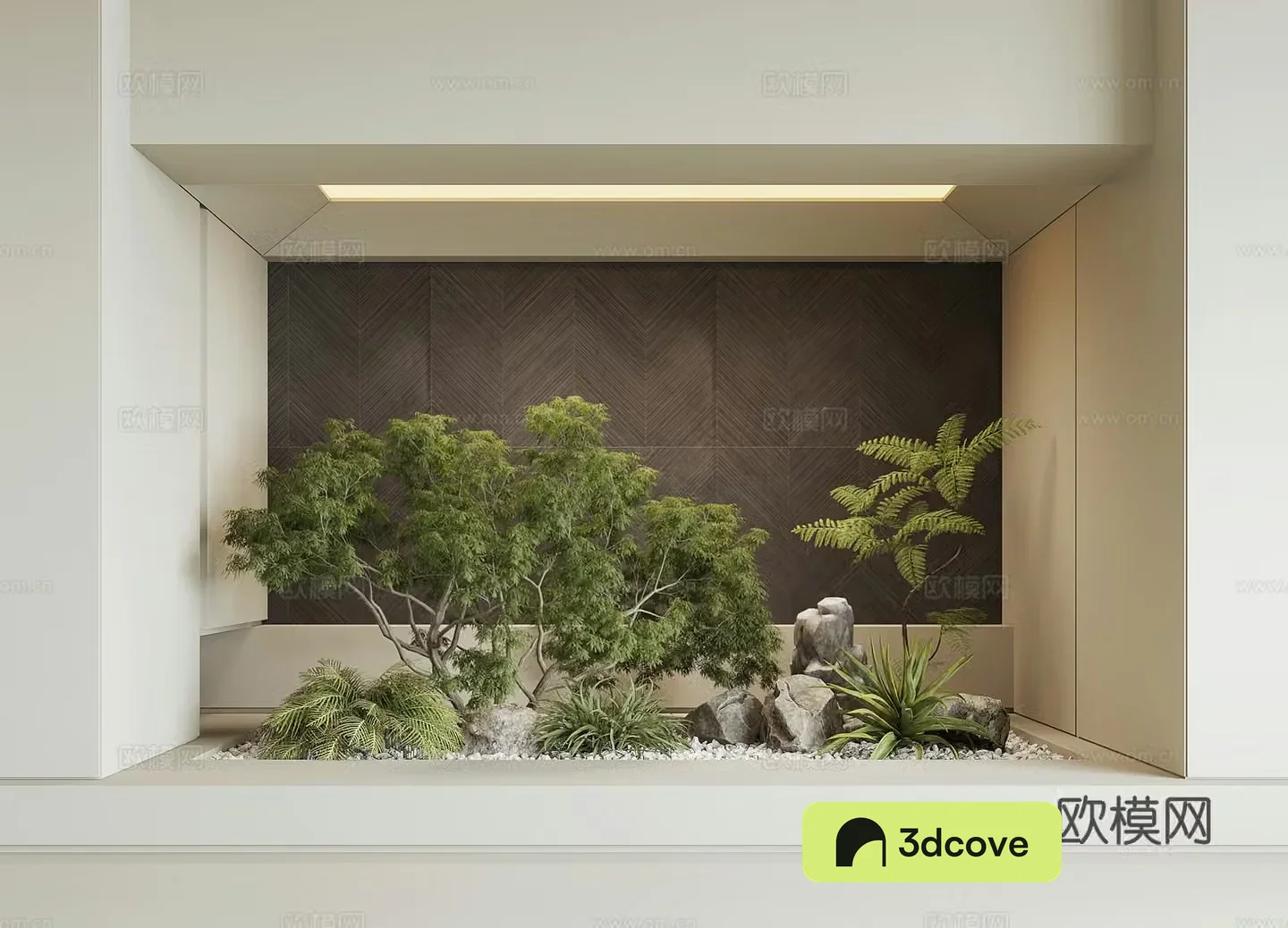 Modern houseplant landscape