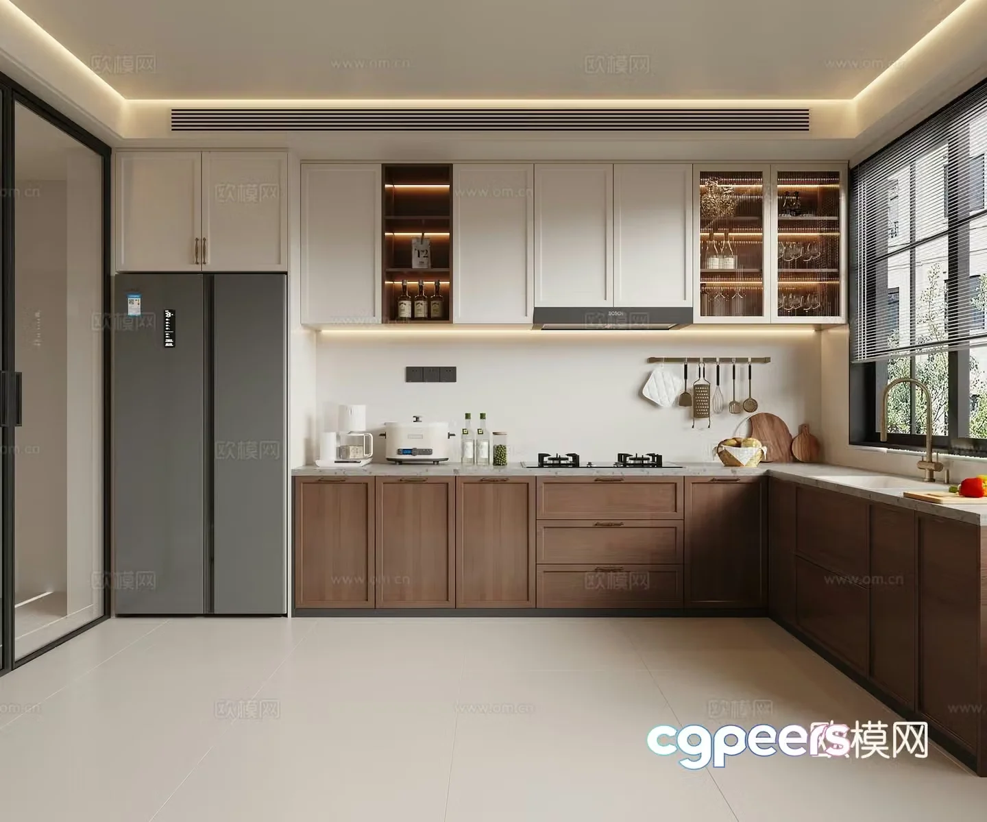 Modern kitchen 3d model