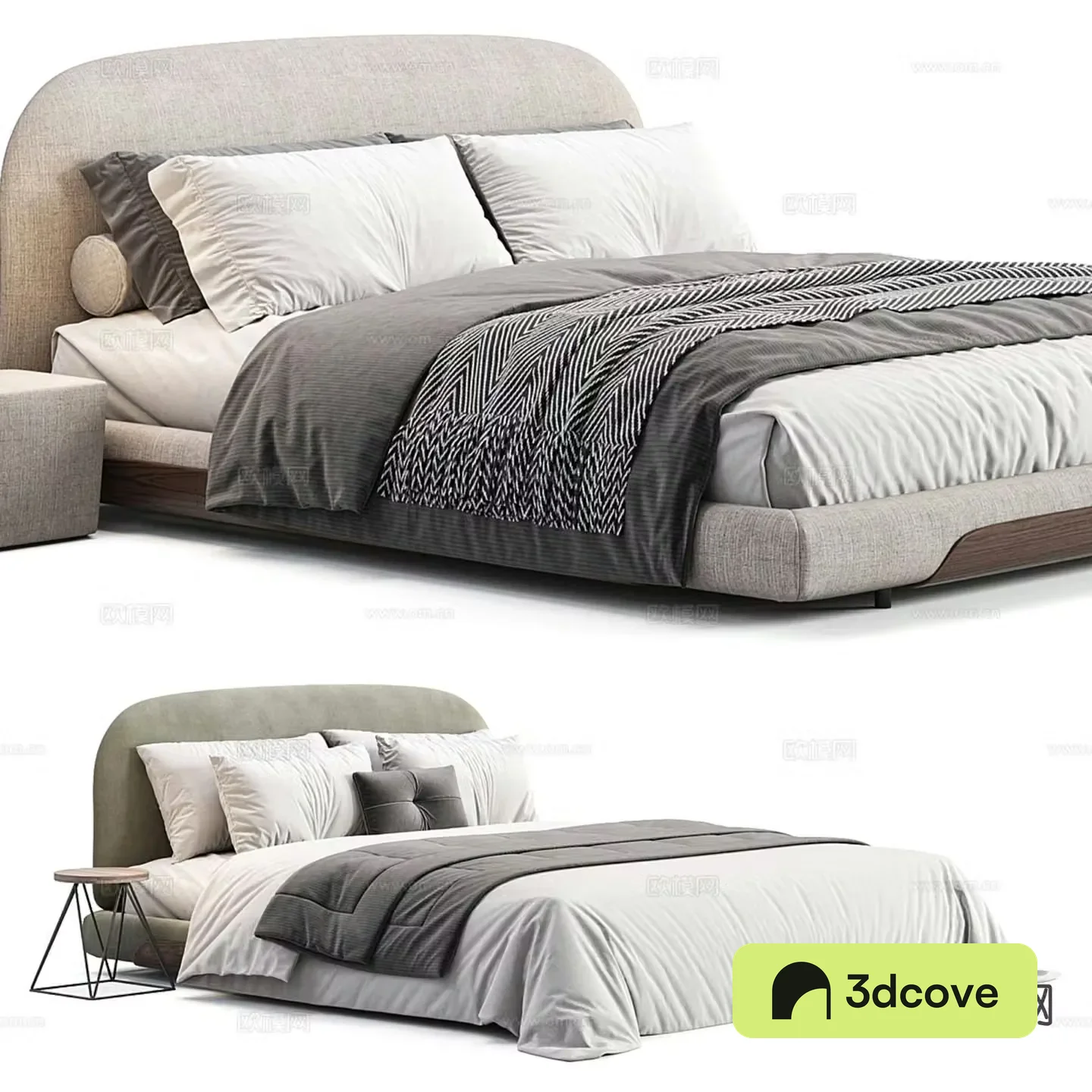 Modern double bed
