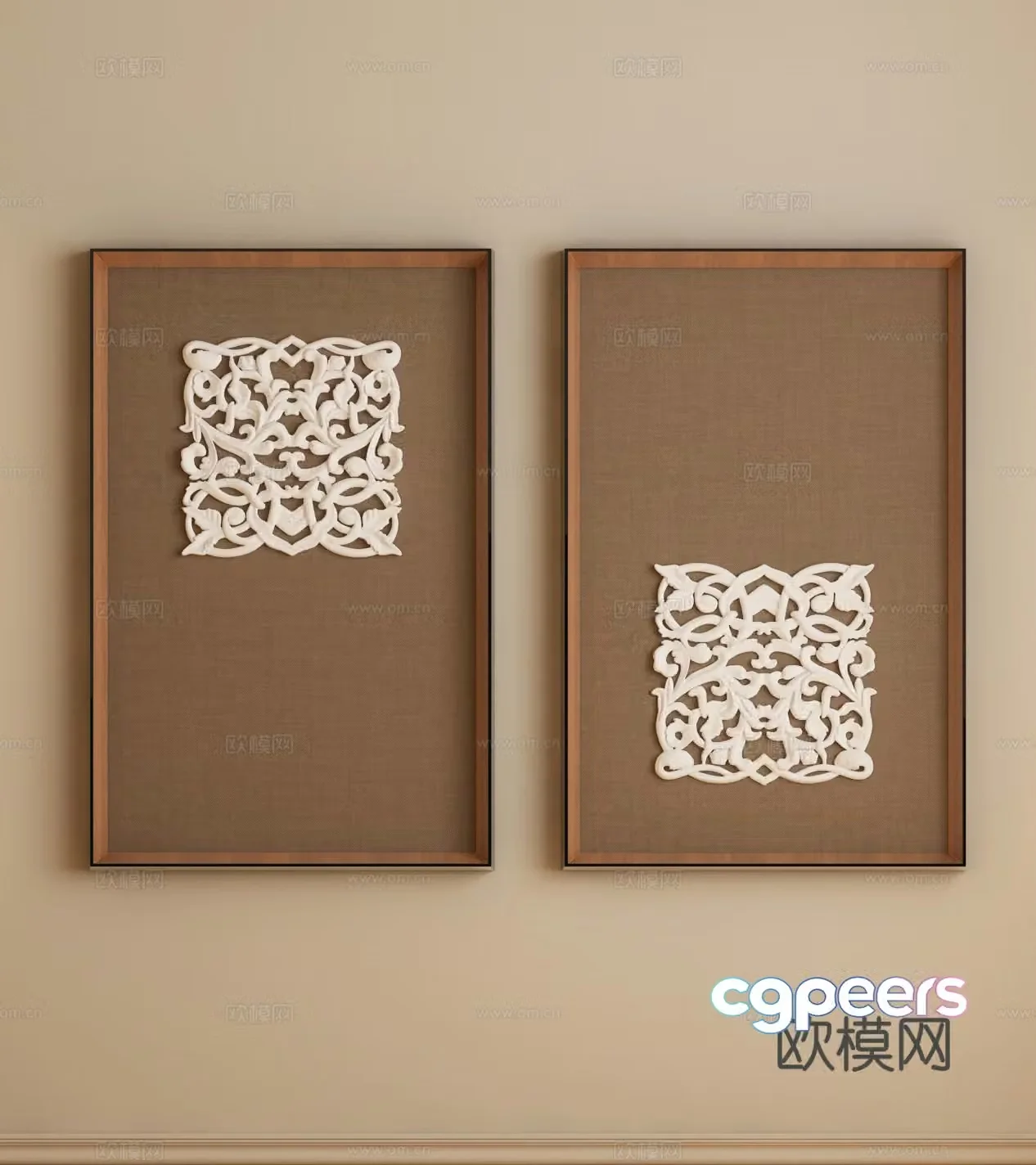 Modern French decorative painting Modern decorative painting Italian decorative painting 3d model