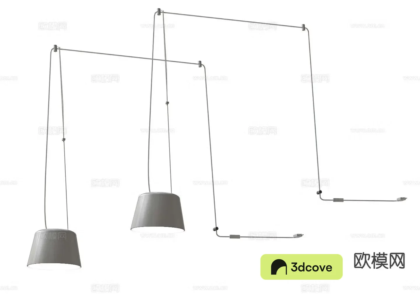 Minimalist chandelier exposed line industrial chandelier
