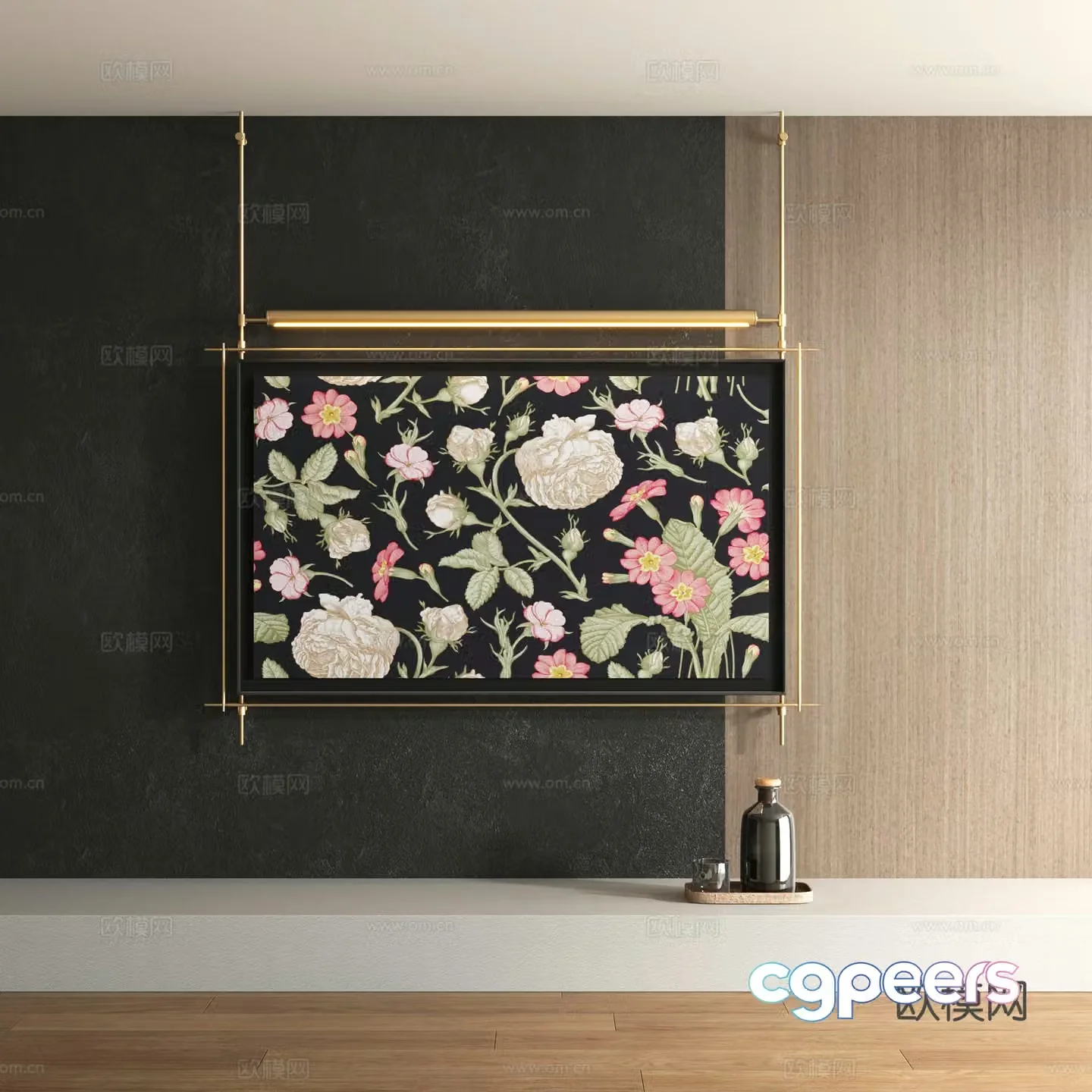 Modern decorative painting 3d model