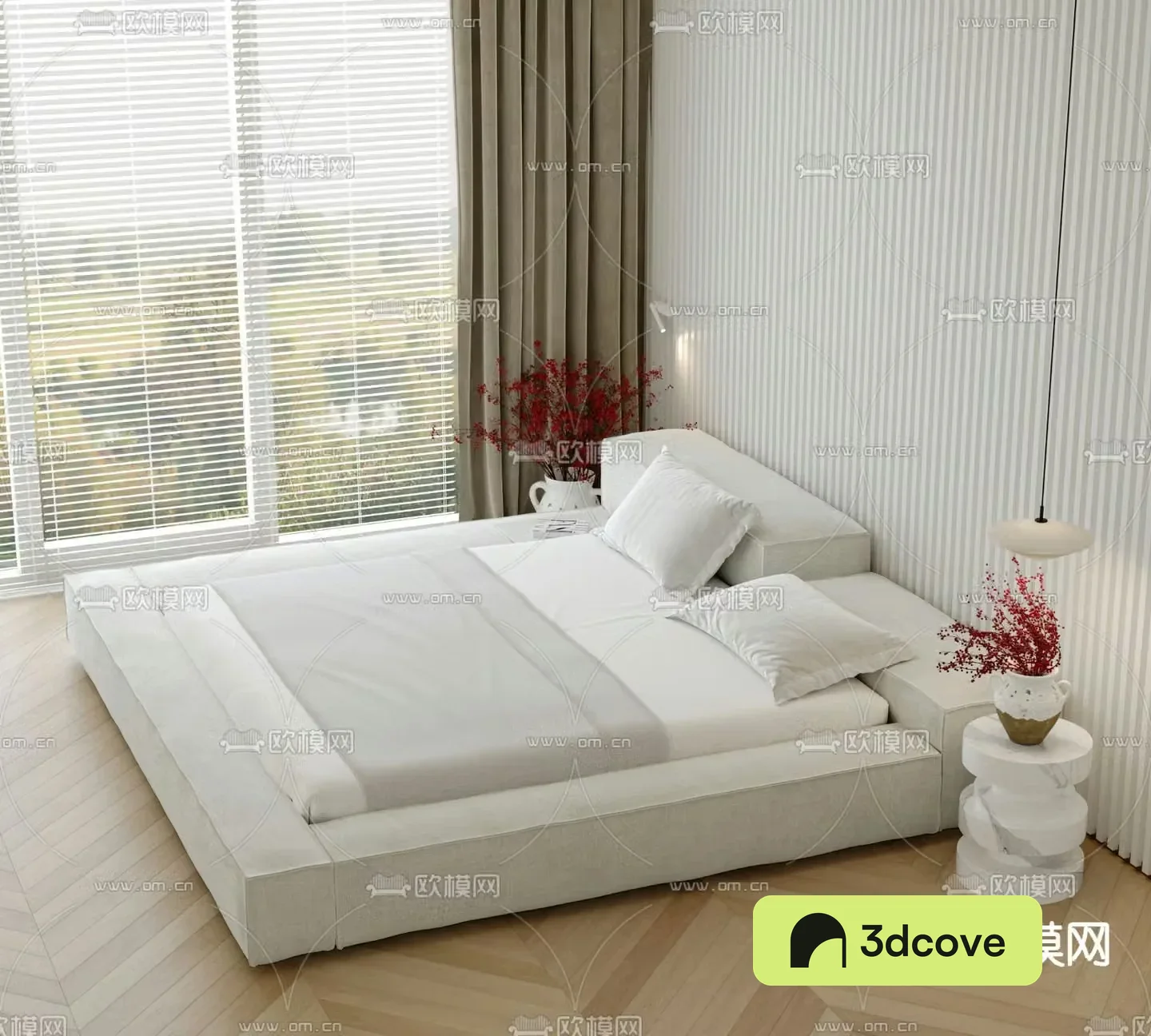 Modern double bed