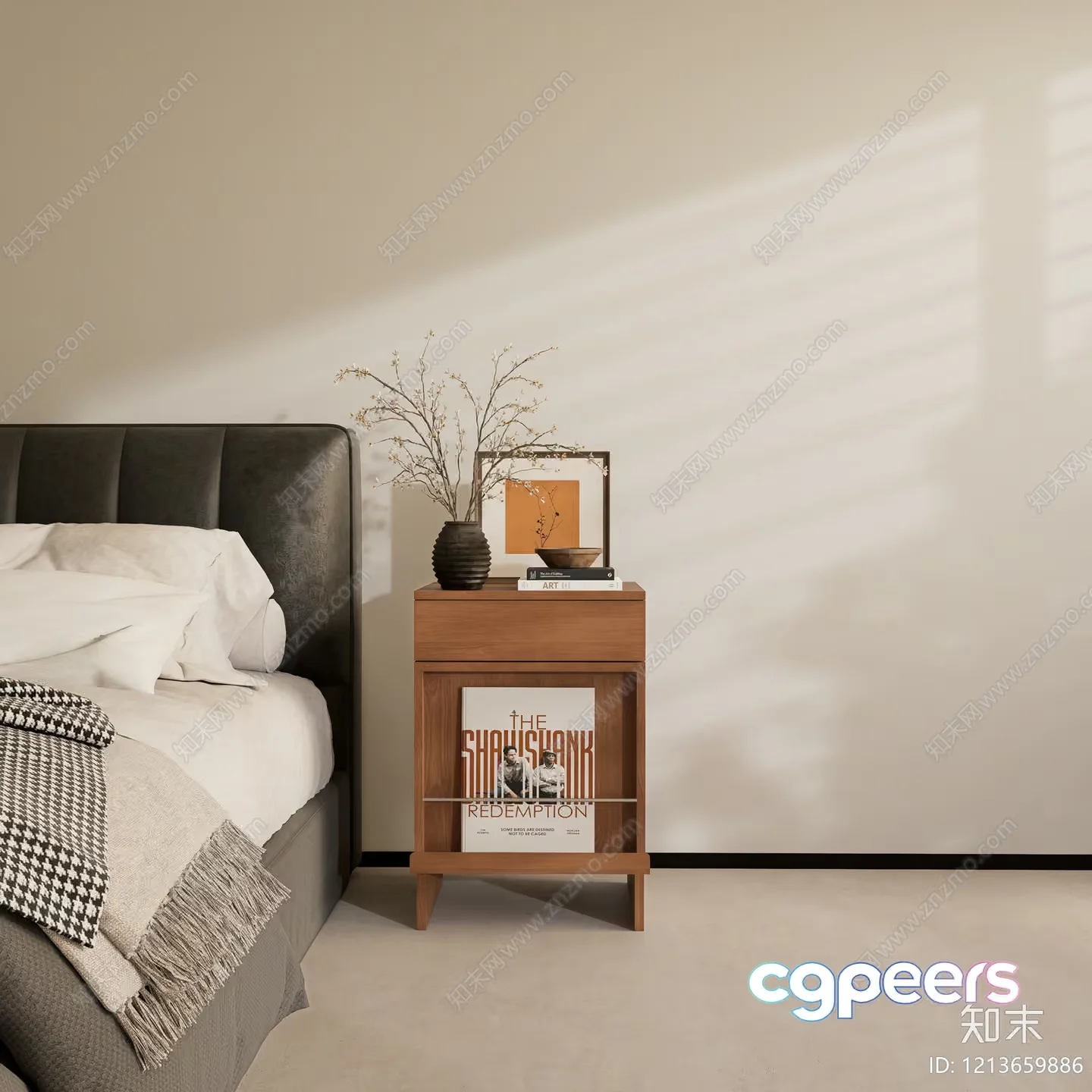 Cozy Bedroom 3D Model – 16425 – VRAY Render