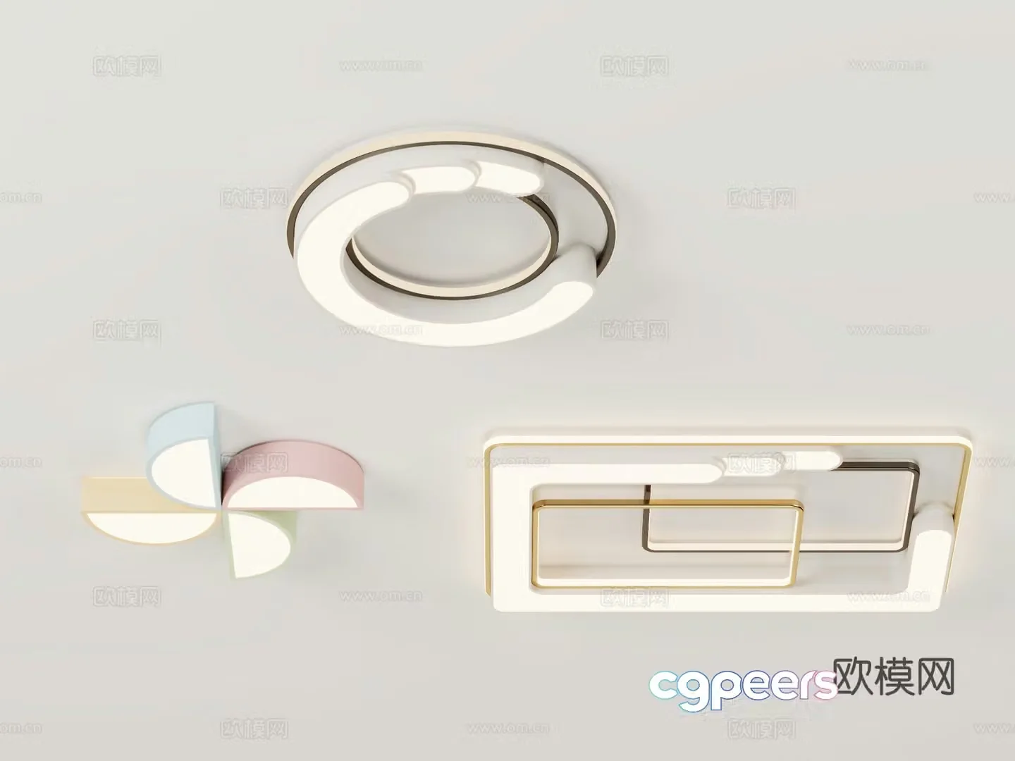 Creative ceiling lamp living room lamp 3d model