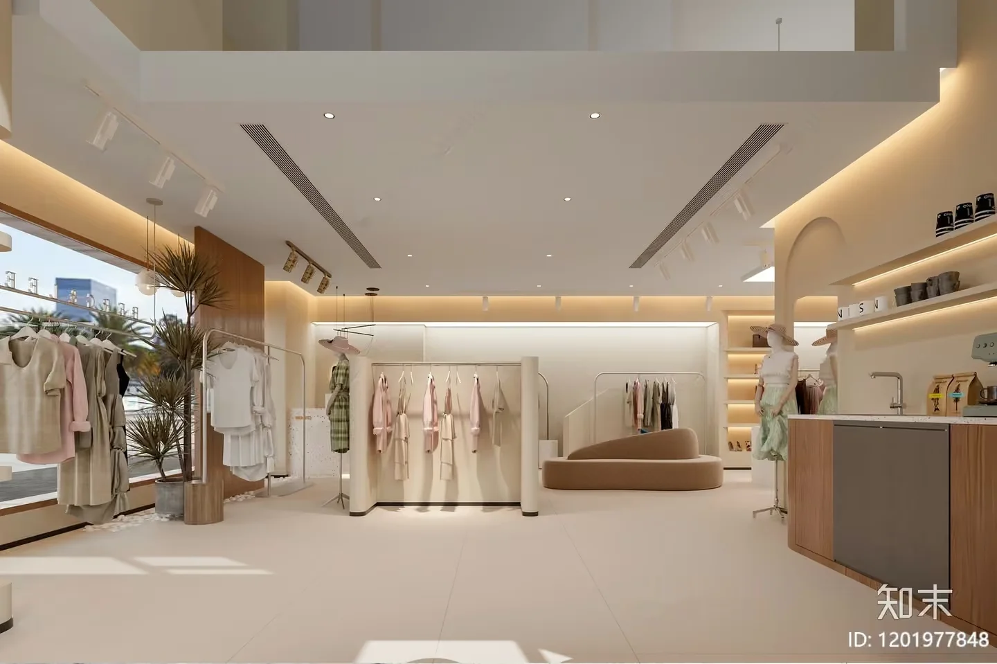 Modern Clothing Store 3D Model – 2064 – CORONA Render