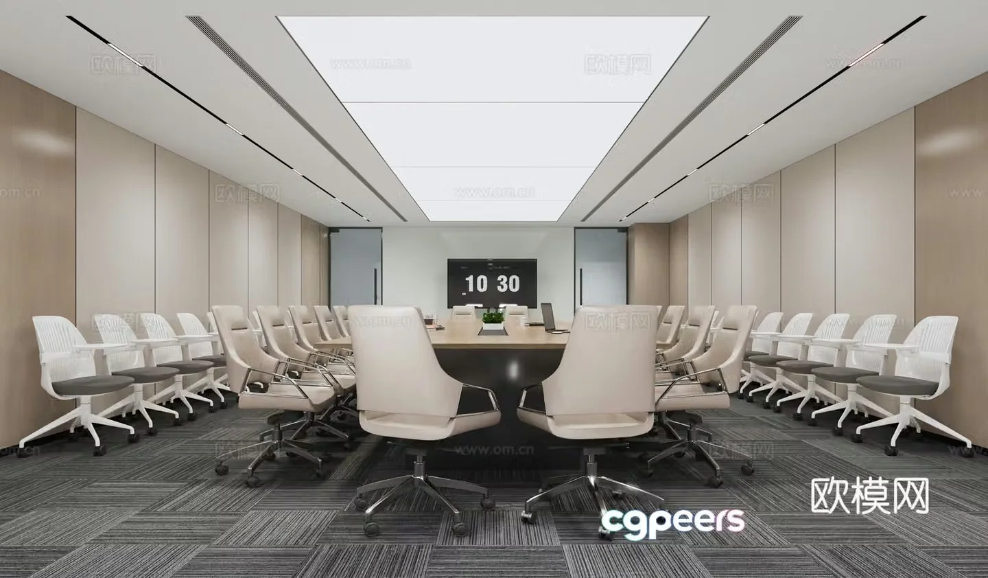 Modern conference room 3d model