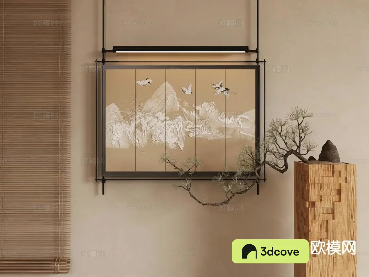 New Chinese style ink painting landscape painting decorative painting