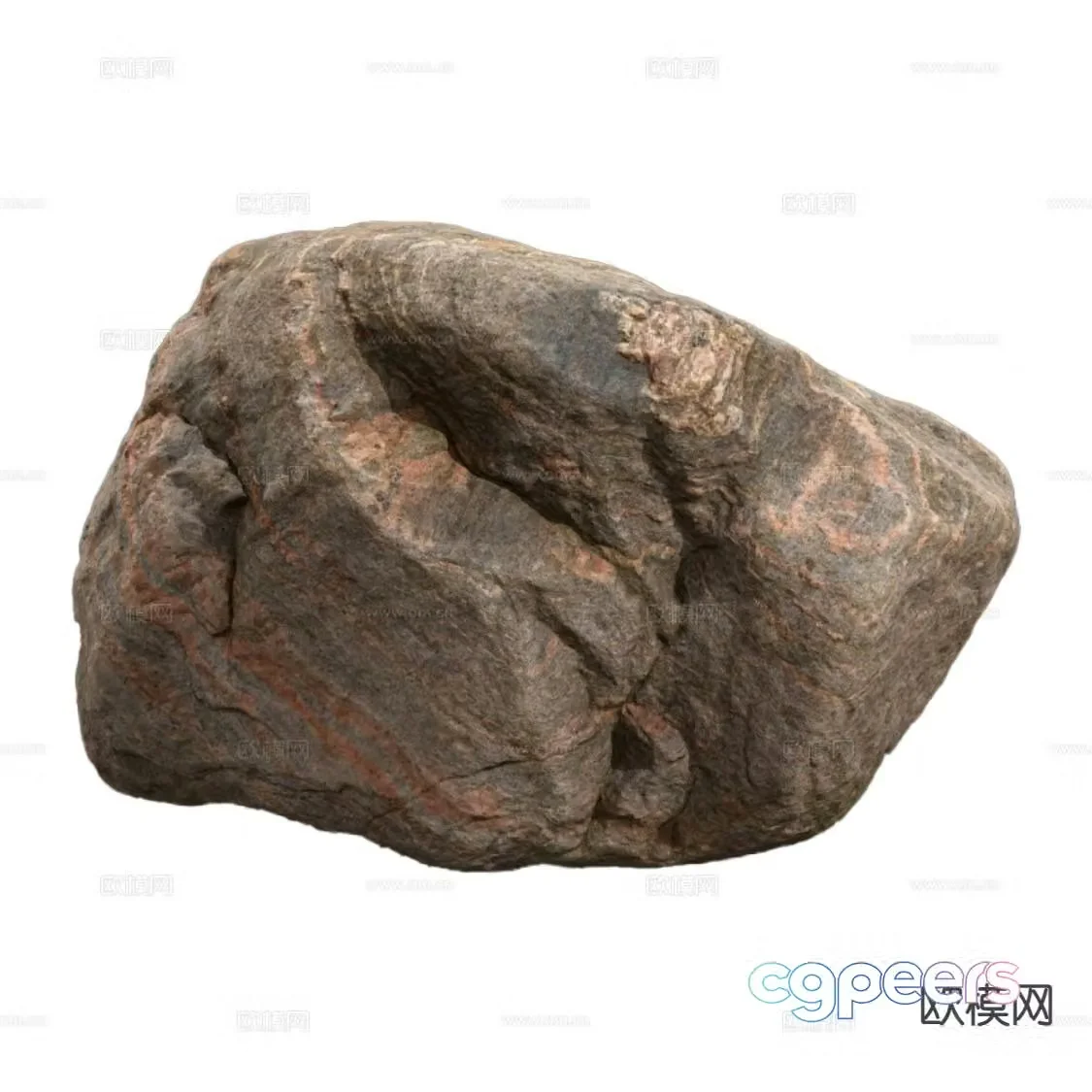modern rock granite 3d model