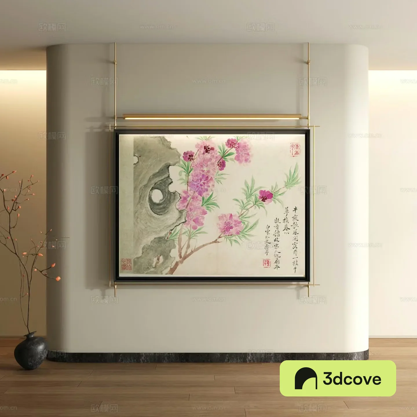 Song style decorative painting New Chinese style landscape painting