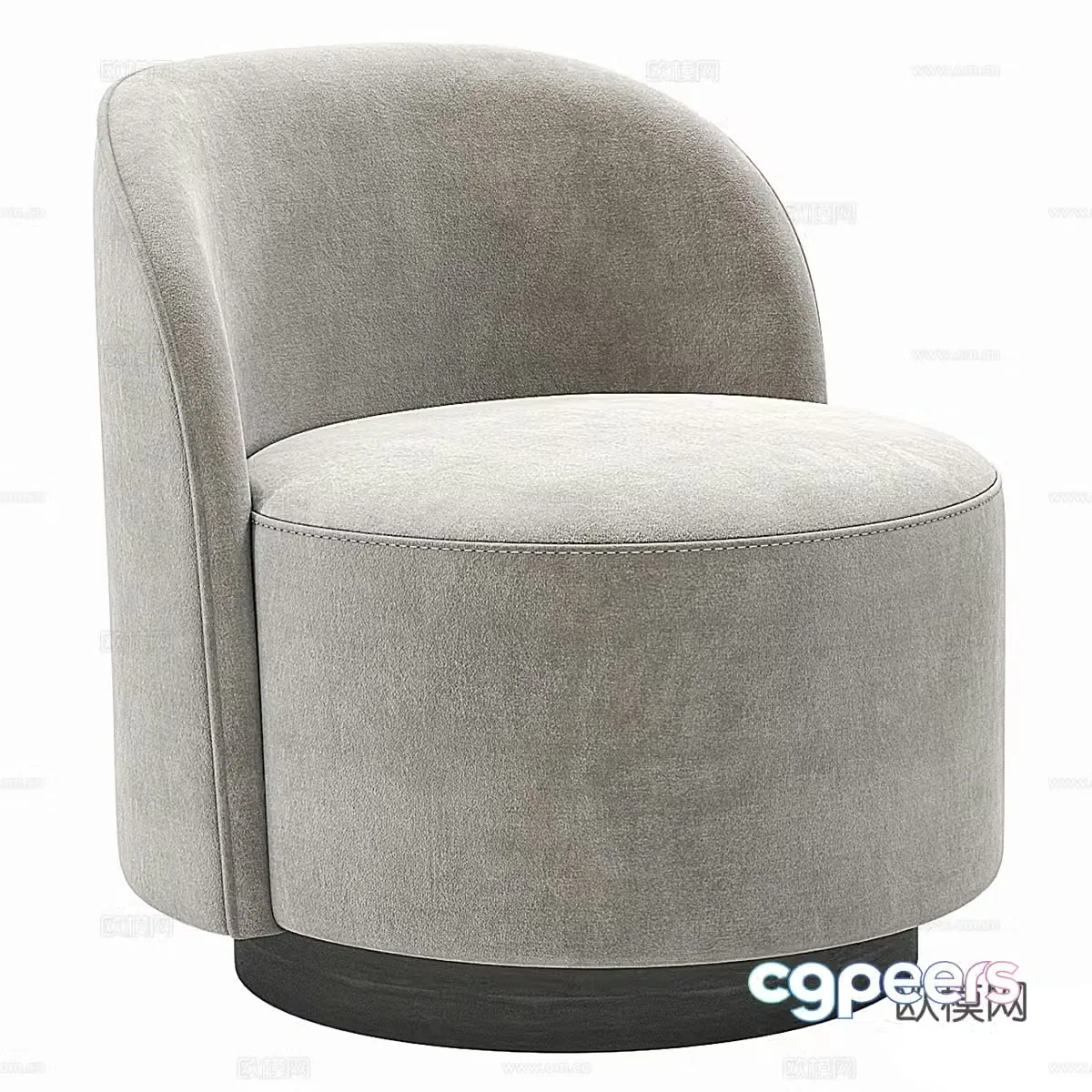 Modern Italian fabric armchair 3d model