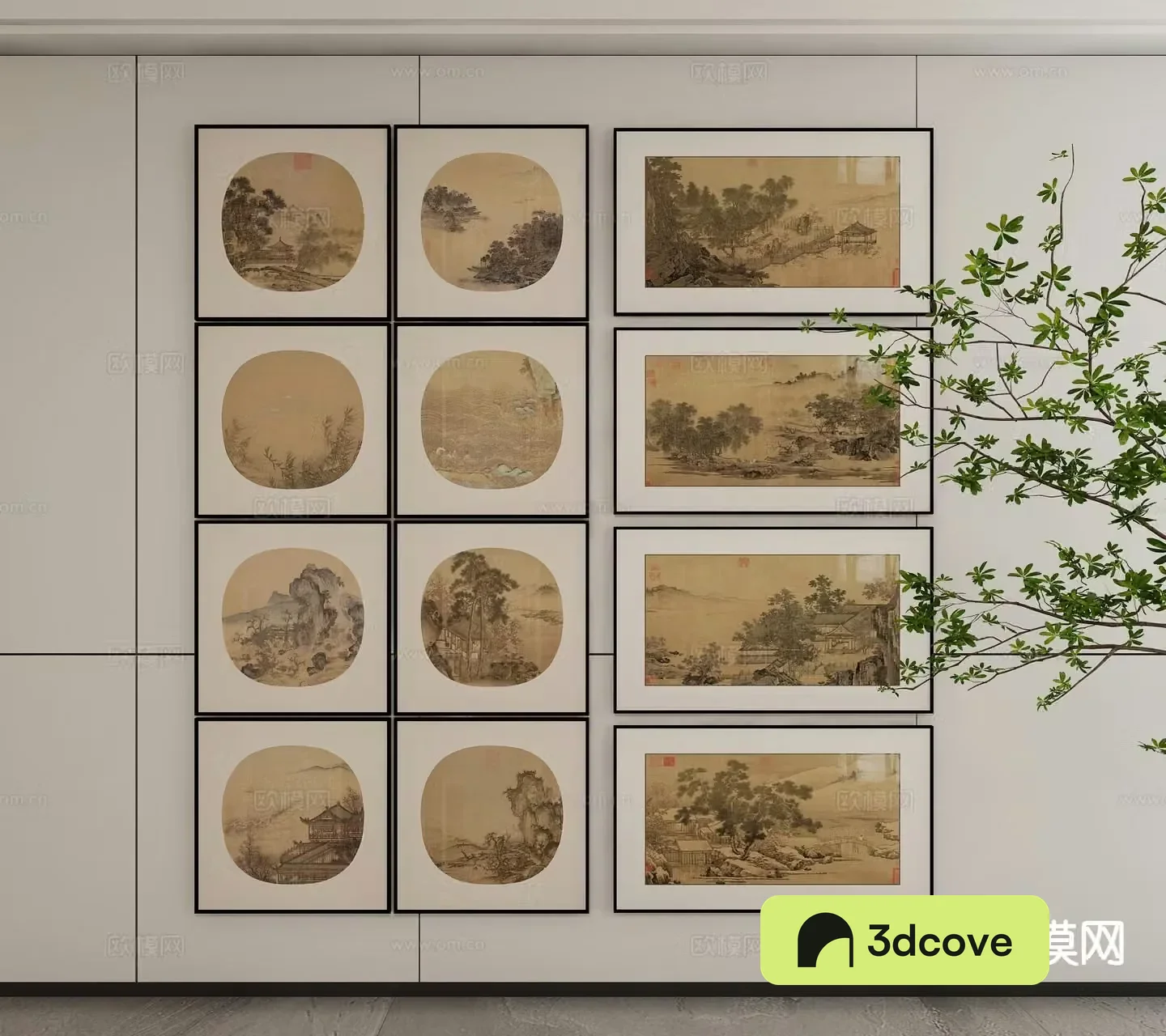 New Chinese style decorative painting landscape painting hanging painting