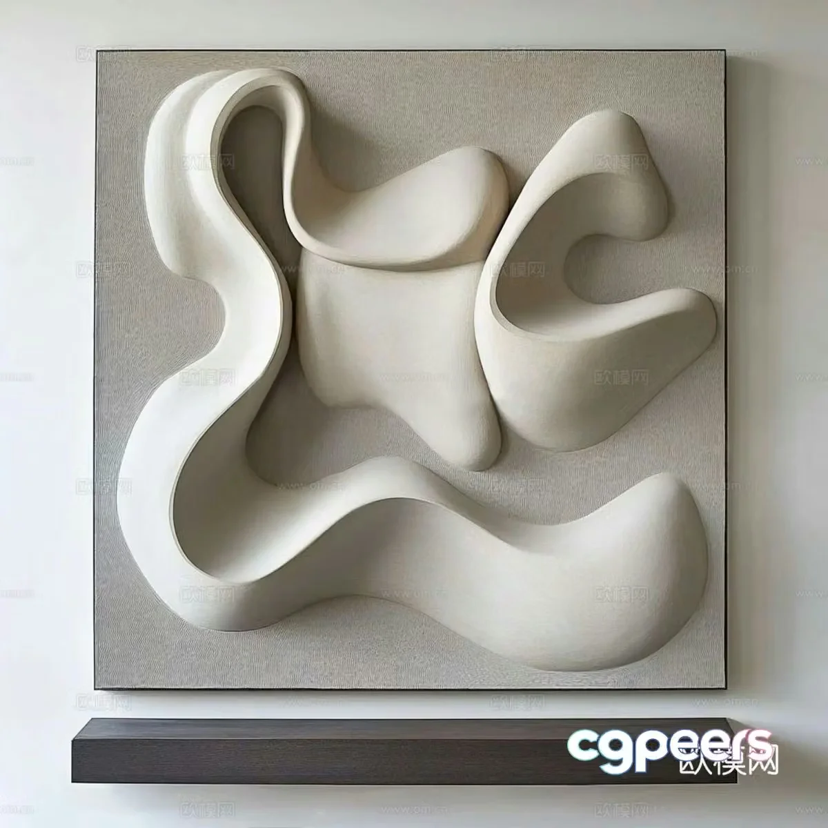 Wasabi Art Installation Wasabi Wind Wall Decoration 3D Model