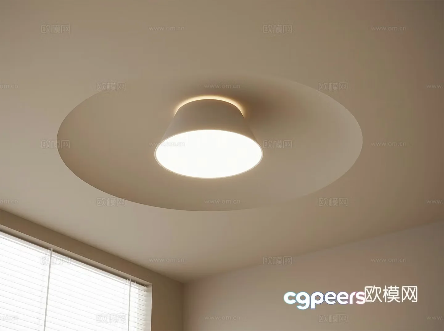 Modern model ceiling light 3d model