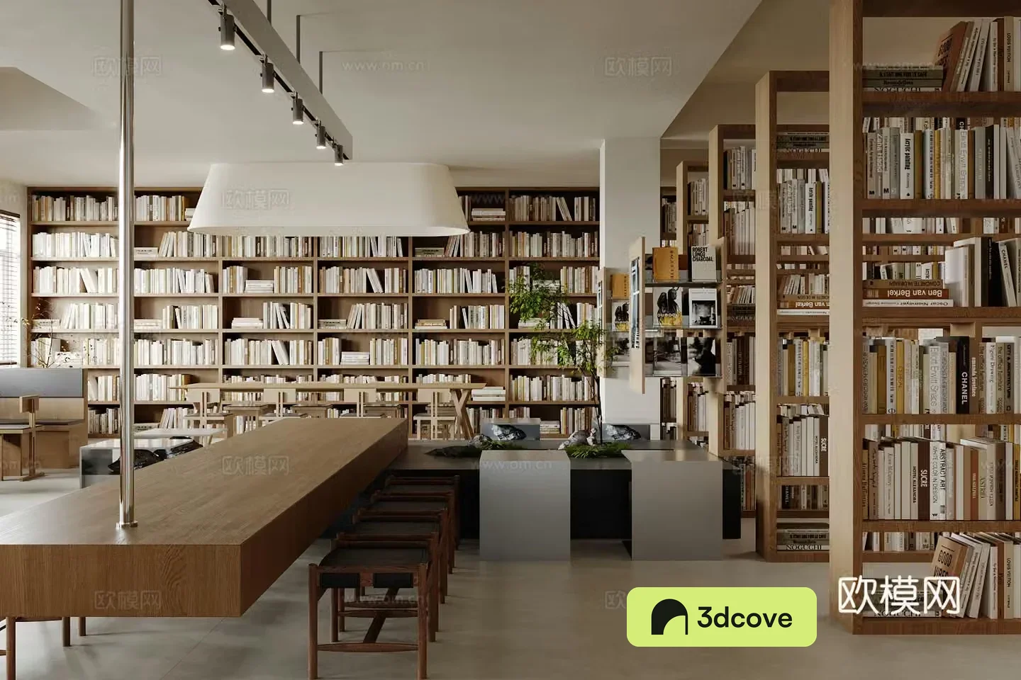 Log Wind Library Reading Room