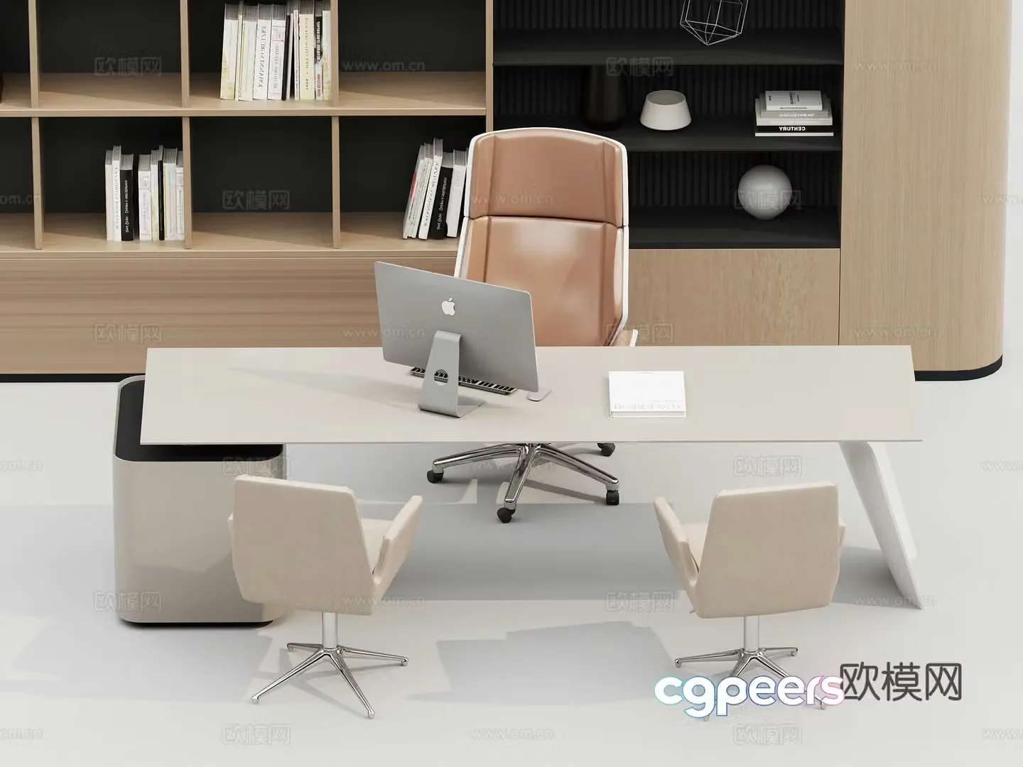 Manager desk 3d model