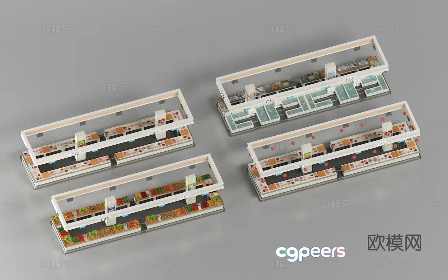 3D model of farmers’ market vegetable stand