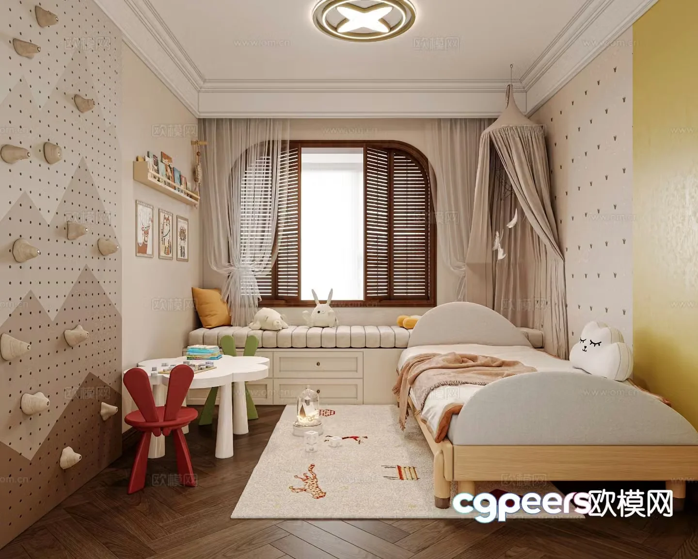 French style children’s room children’s room 3d model