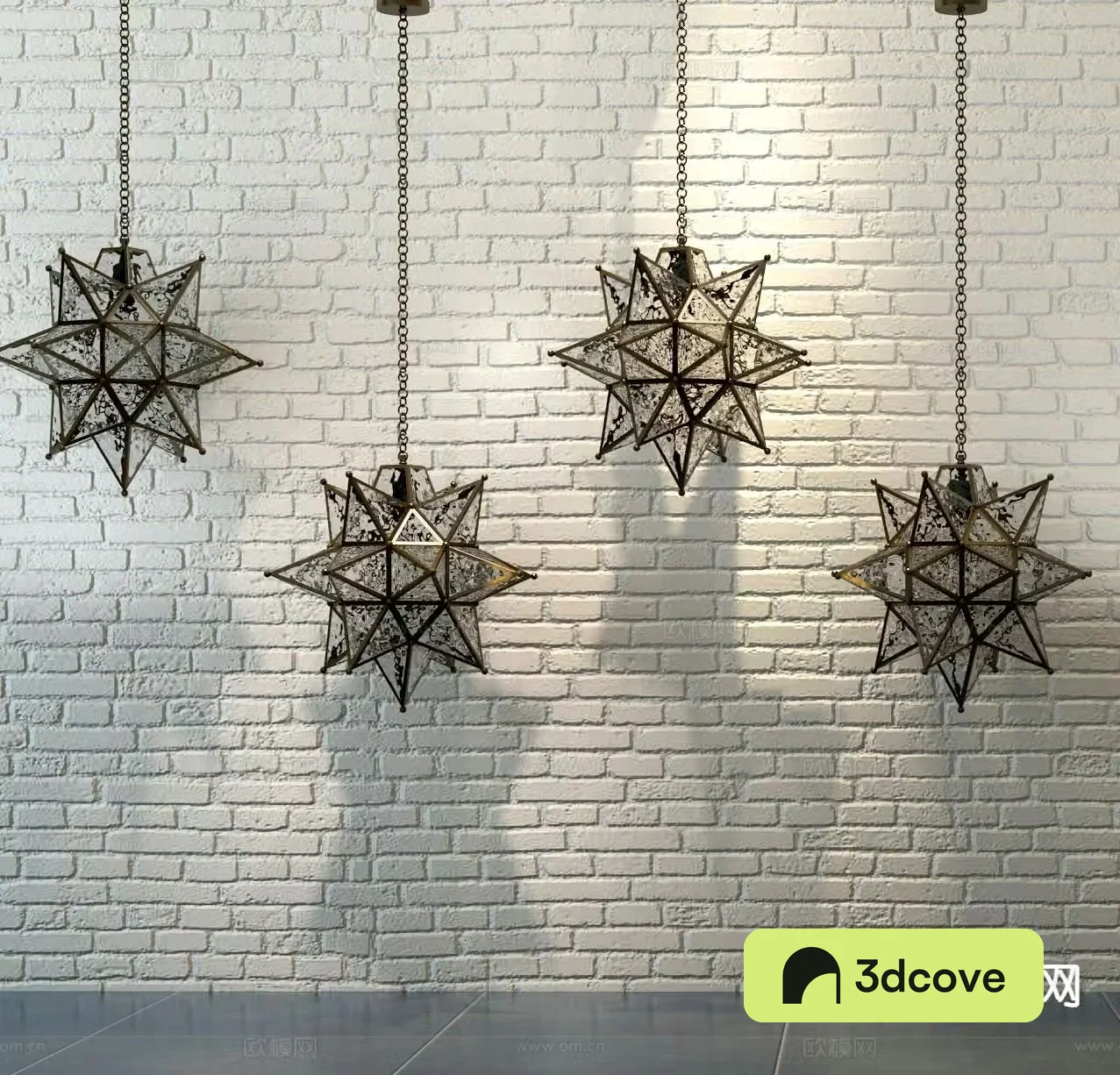 Industrial style chandelier star chandelier