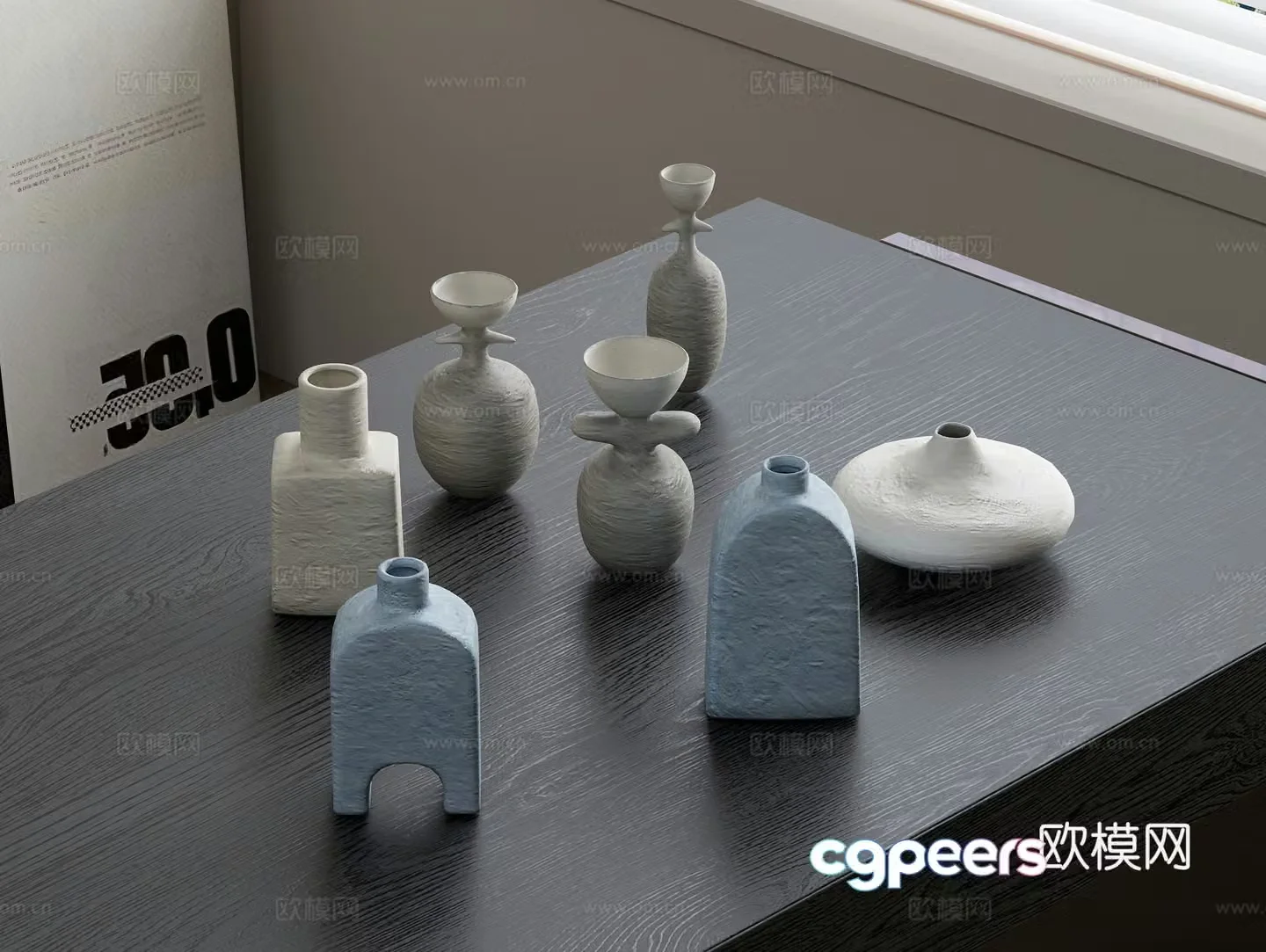 Ceramic pot ornaments Ceramic pot ornaments Ceramic ornaments Ceramic ornaments 3D model