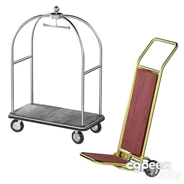 3ds Max Free – Hotel trolley