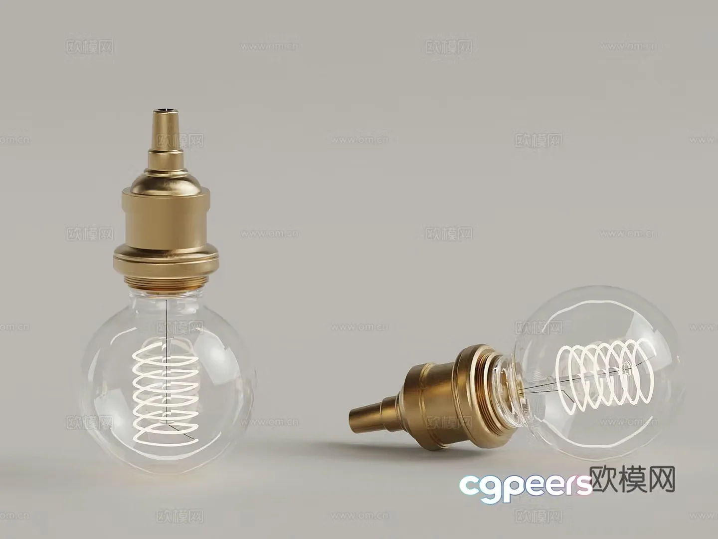 Modern light bulb French light bulb 3d model