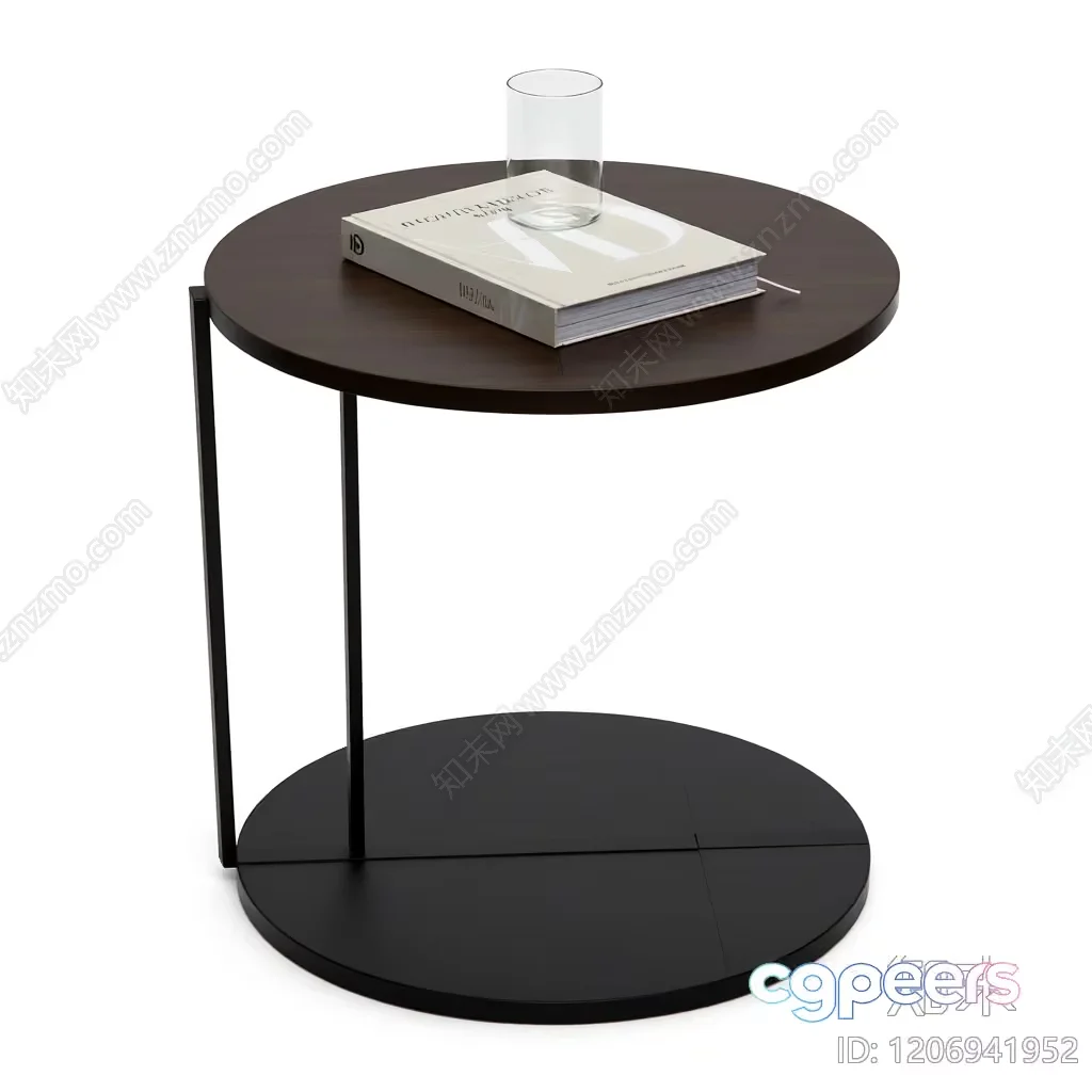 Simple Wooden Side Table 3D Model – 5130 – VRAY Render