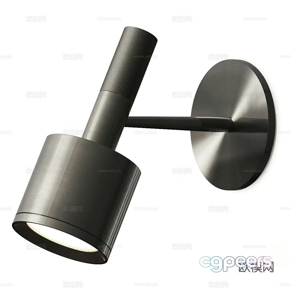 Modern light luxury minimalist metal wall lamp reading lamp 3d model